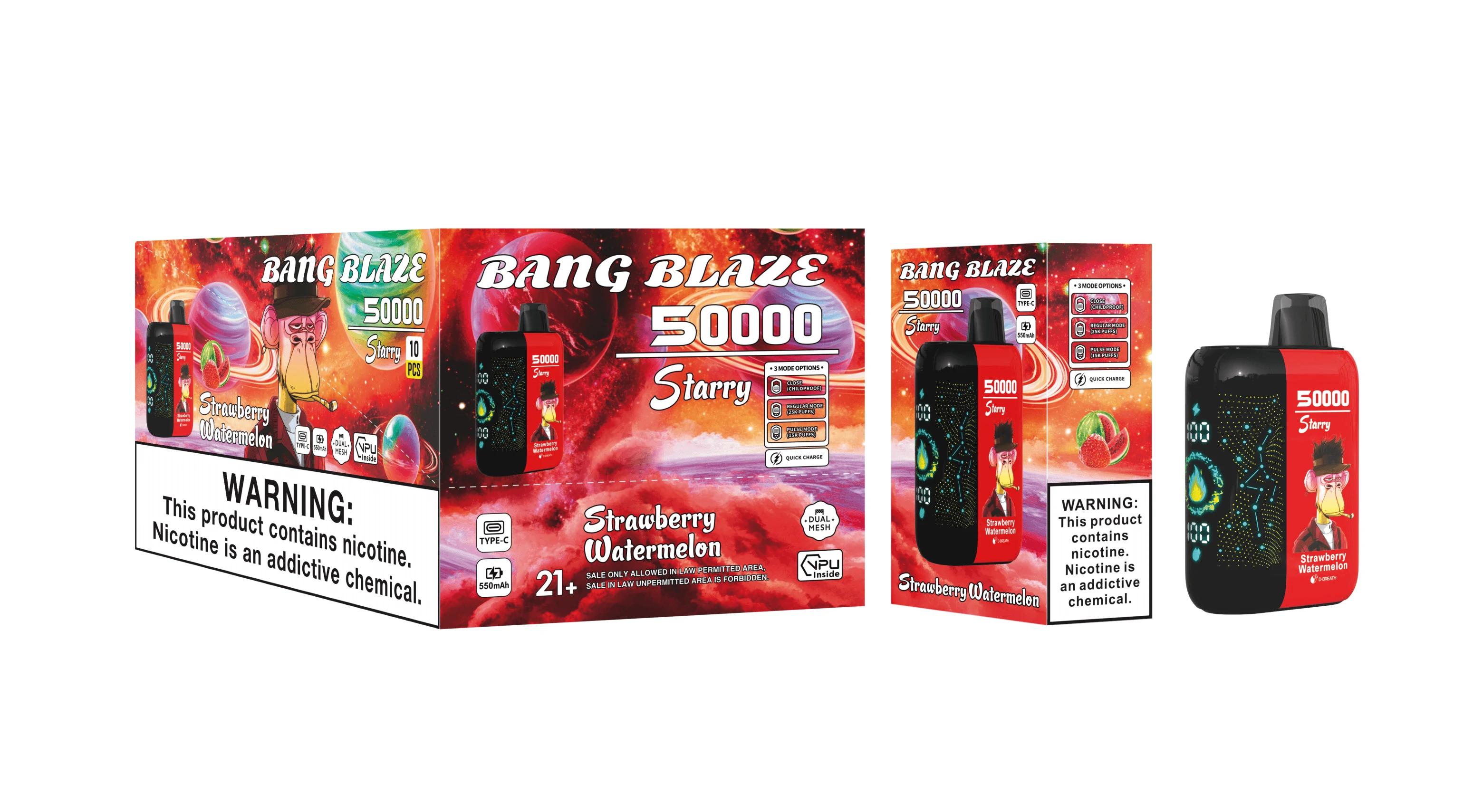 Bang Blaze Starry 50000 50K Bouffées Vape Jetable - image 2