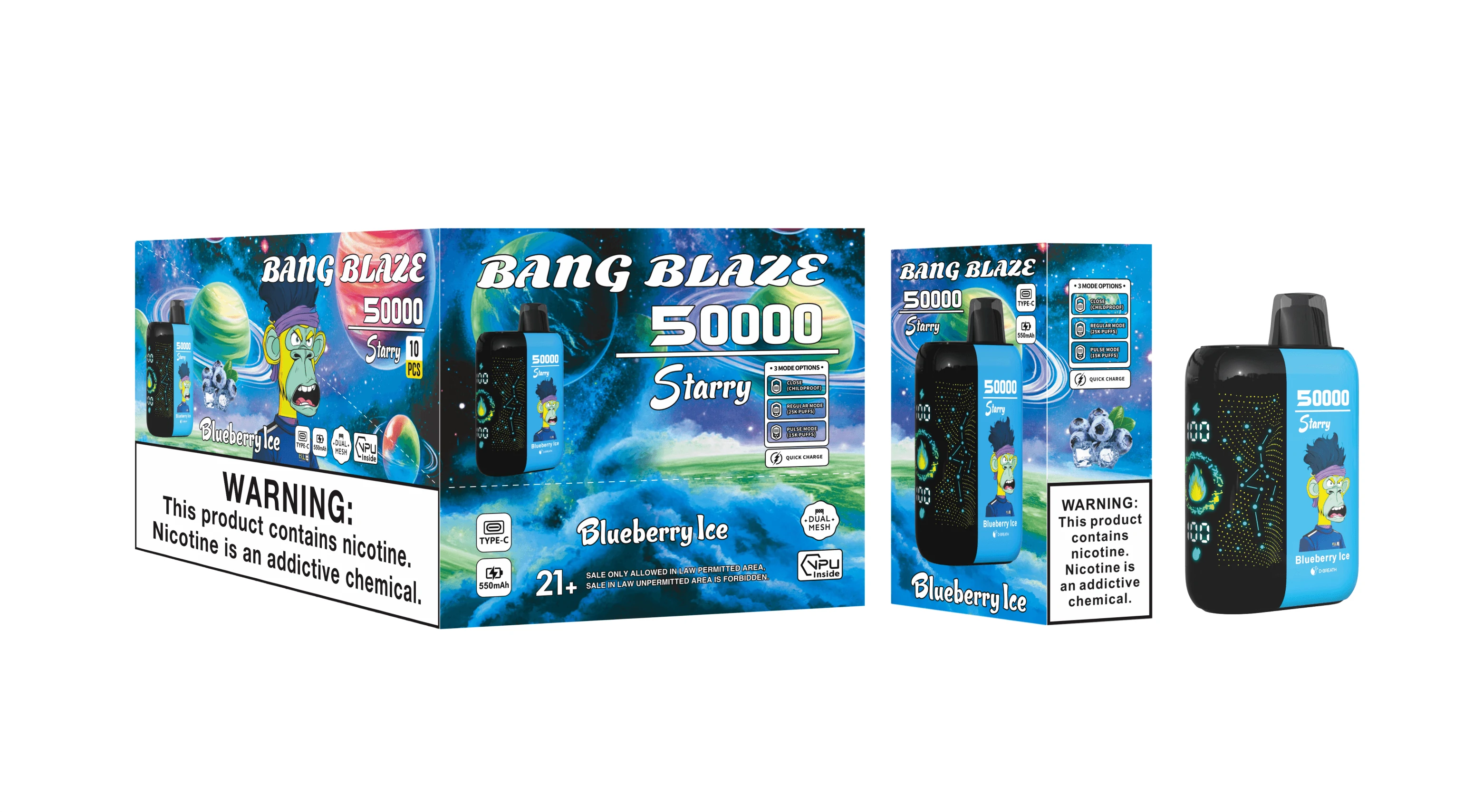Bang Blaze Starry 50000 50K Bouffées Vape Jetable - image 5