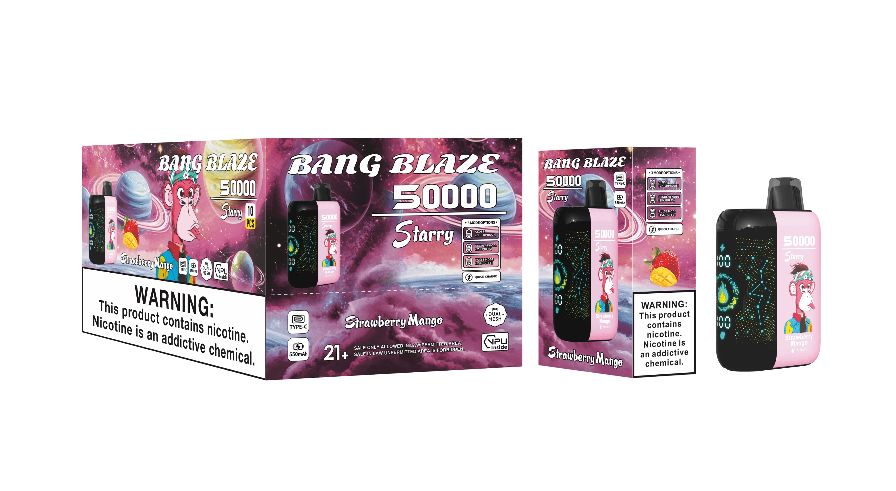 Bang Blaze Starry 50000 50K Bouffées Vape Jetable - image 6
