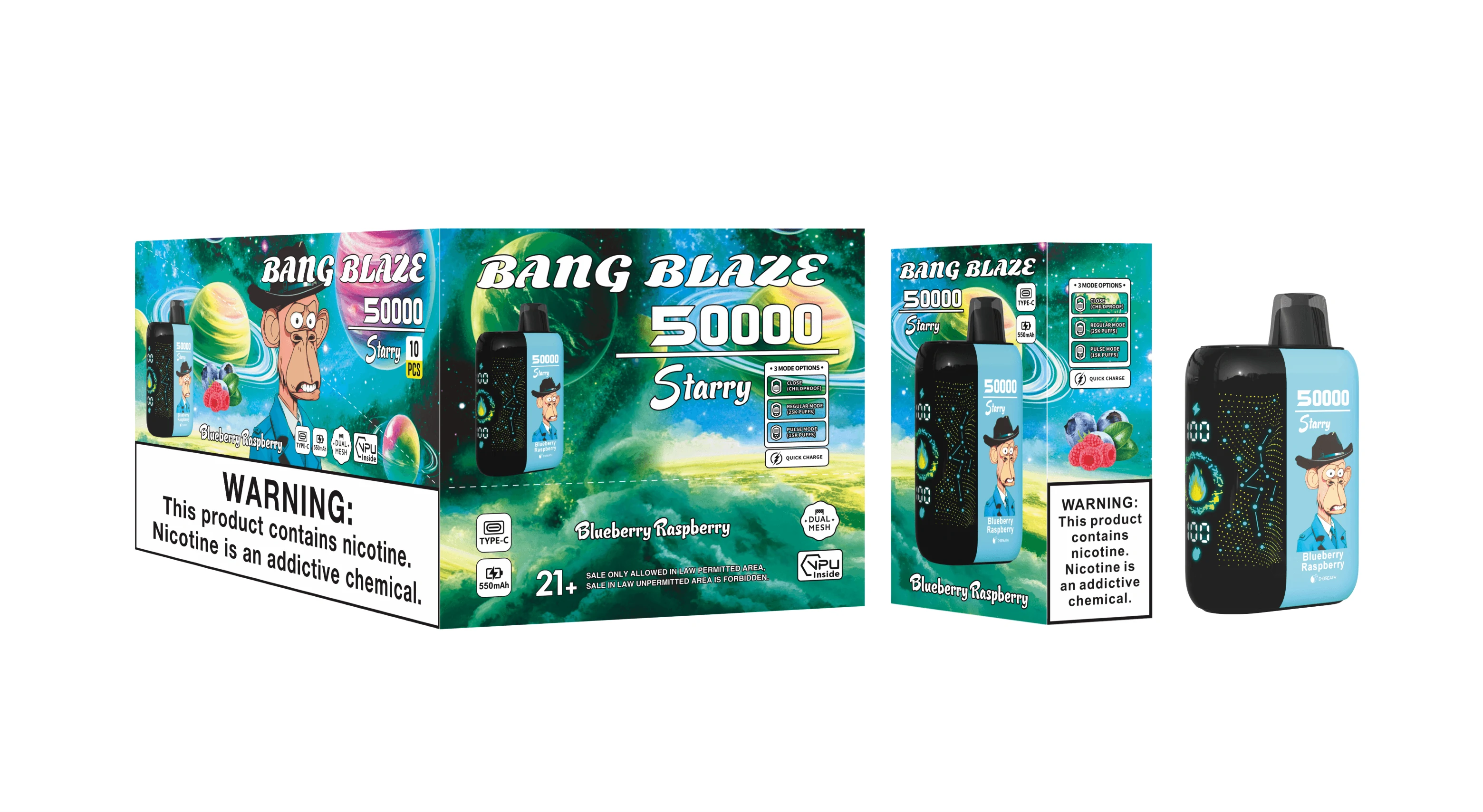 Bang Blaze Starry 50000 50K Bouffées Vape Jetable - image 7