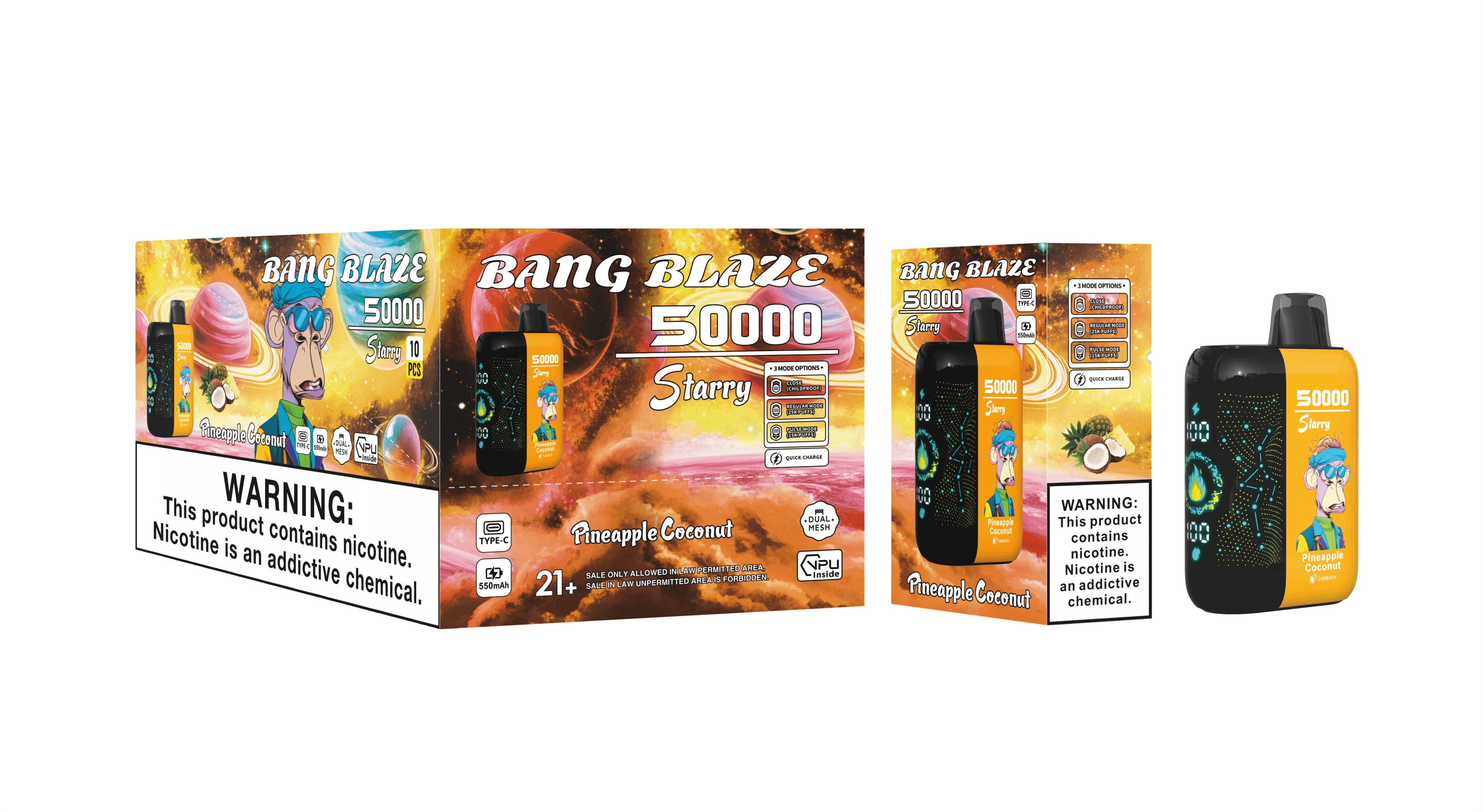 Bang Blaze Starry 50000 50K Bouffées Vape Jetable - image 9