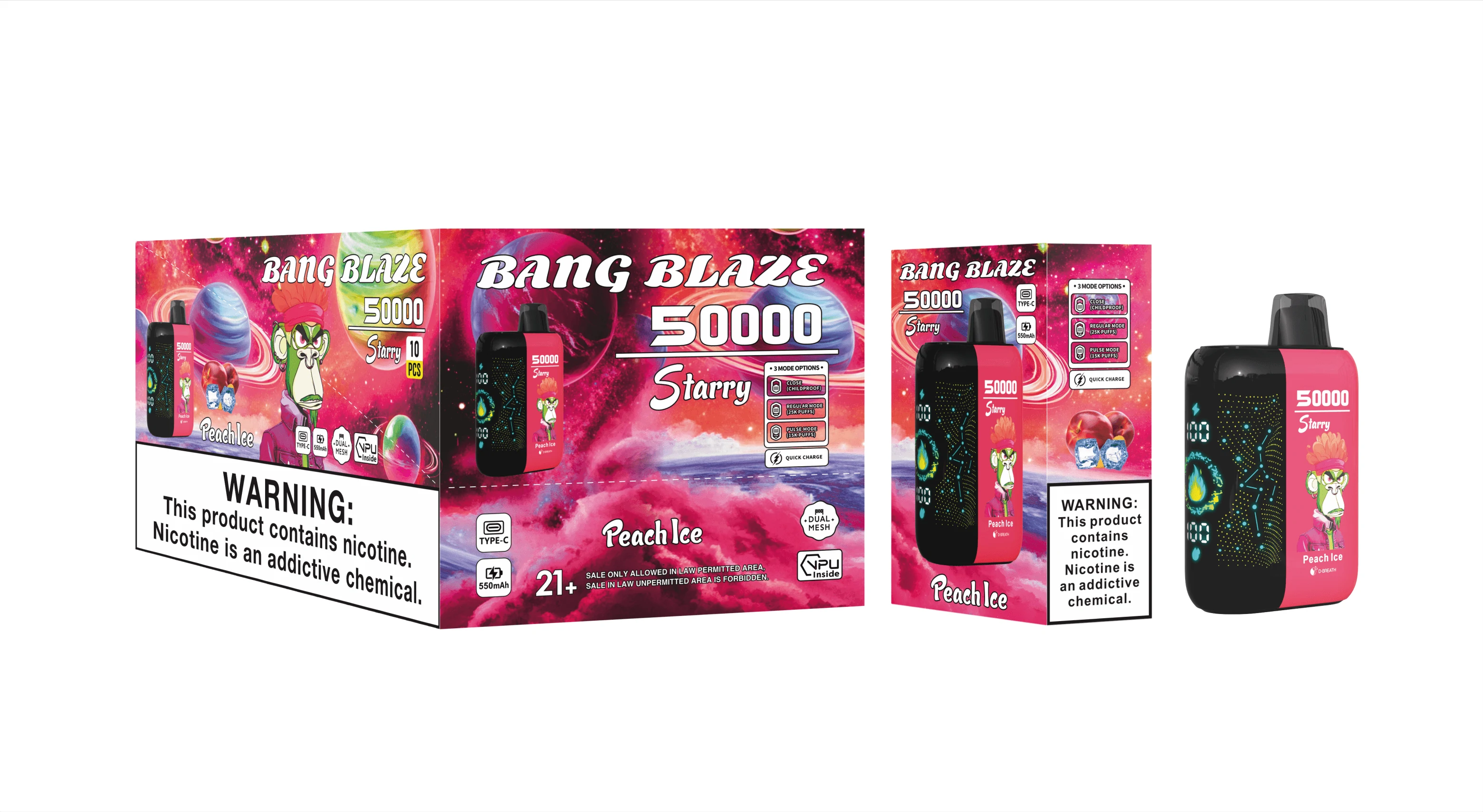 Bang Blaze Starry 50000 50K Bouffées Vape Jetable - image 8