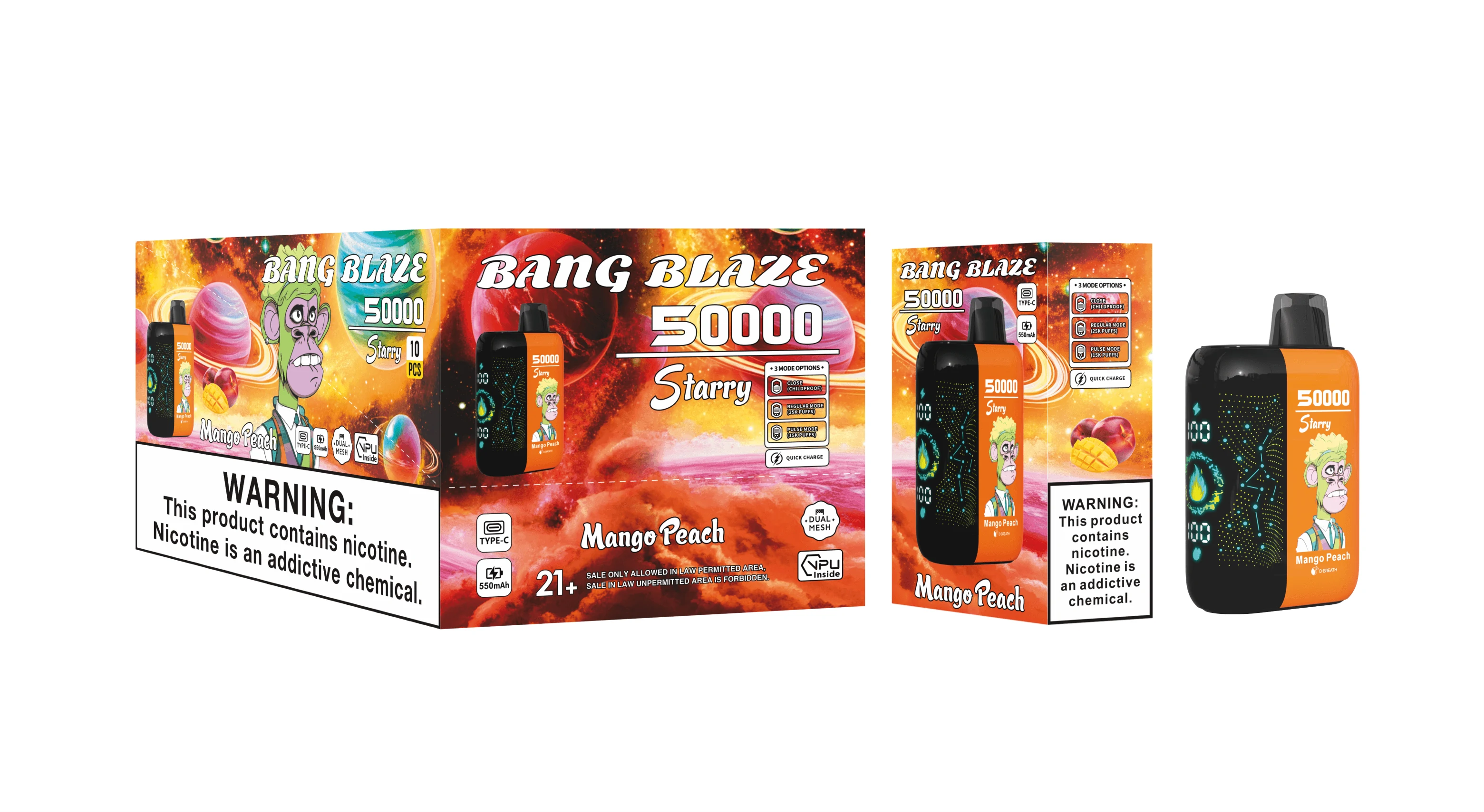Bang Blaze Starry 50000 50K Bouffées Vape Jetable - image 12