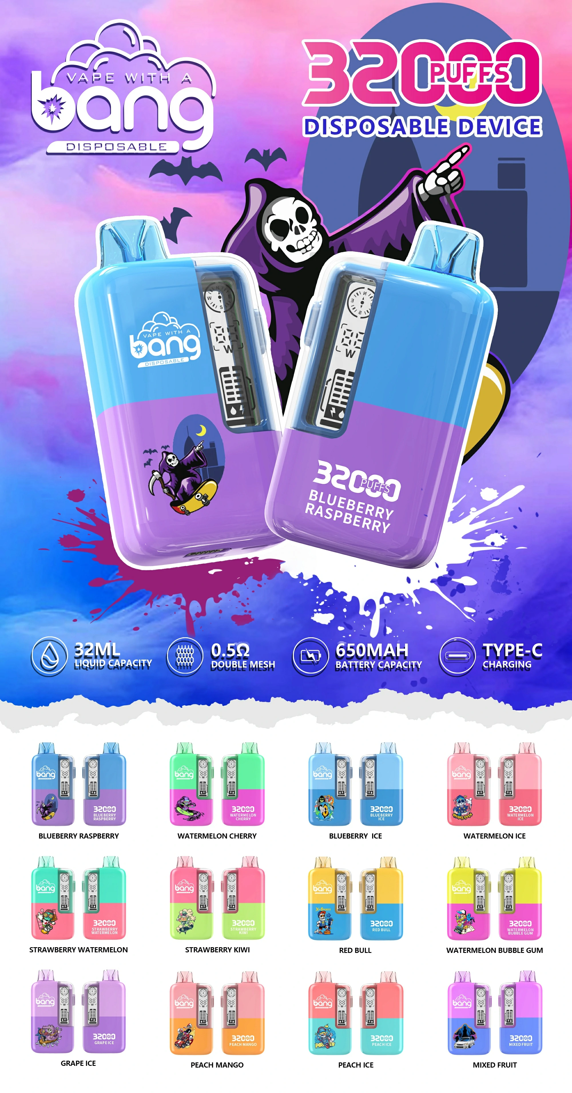 BANG 32000 32K Bouffées Vape Jetable - image 13