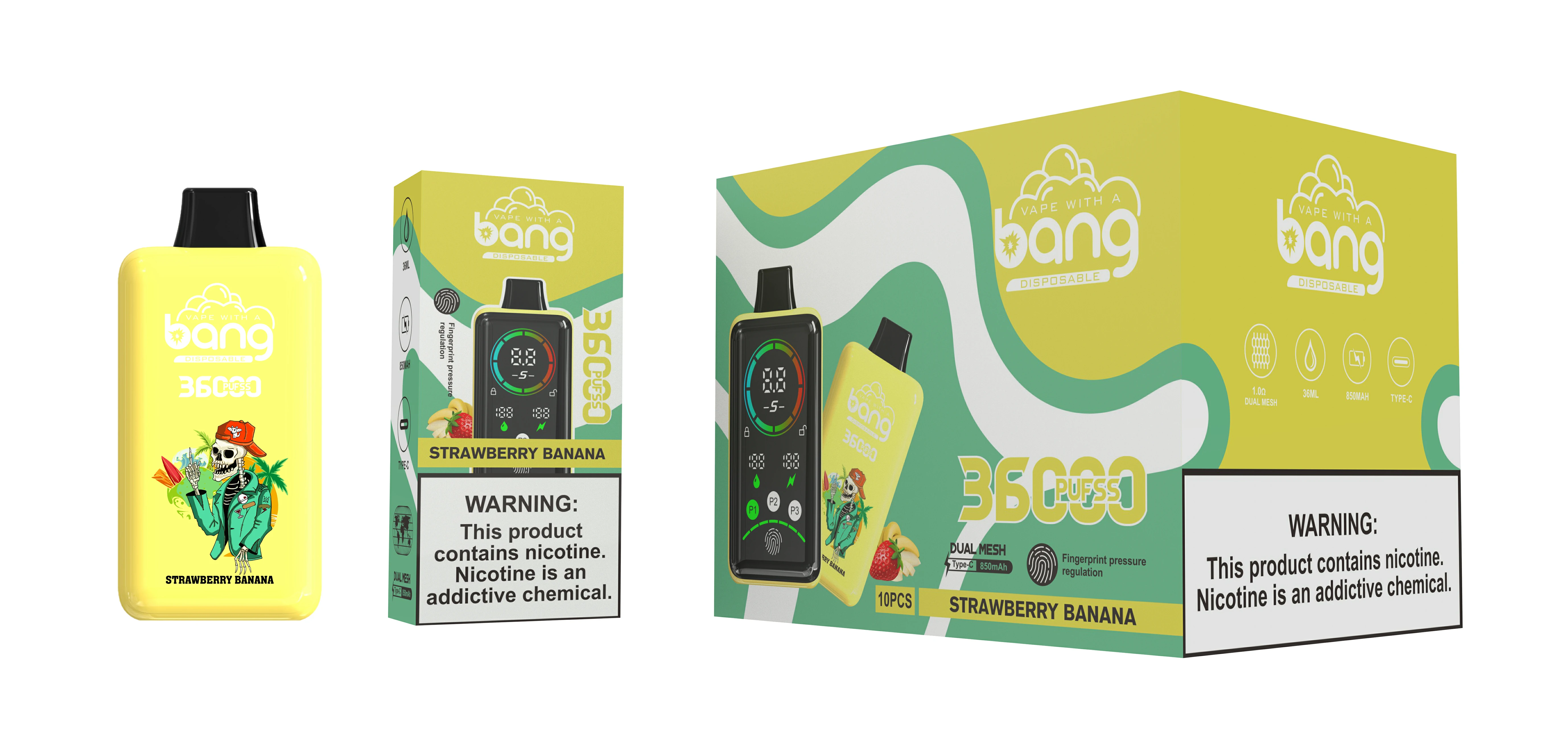 BANG 36000 36K Bouffées Écran LED Vape jetable - image 10
