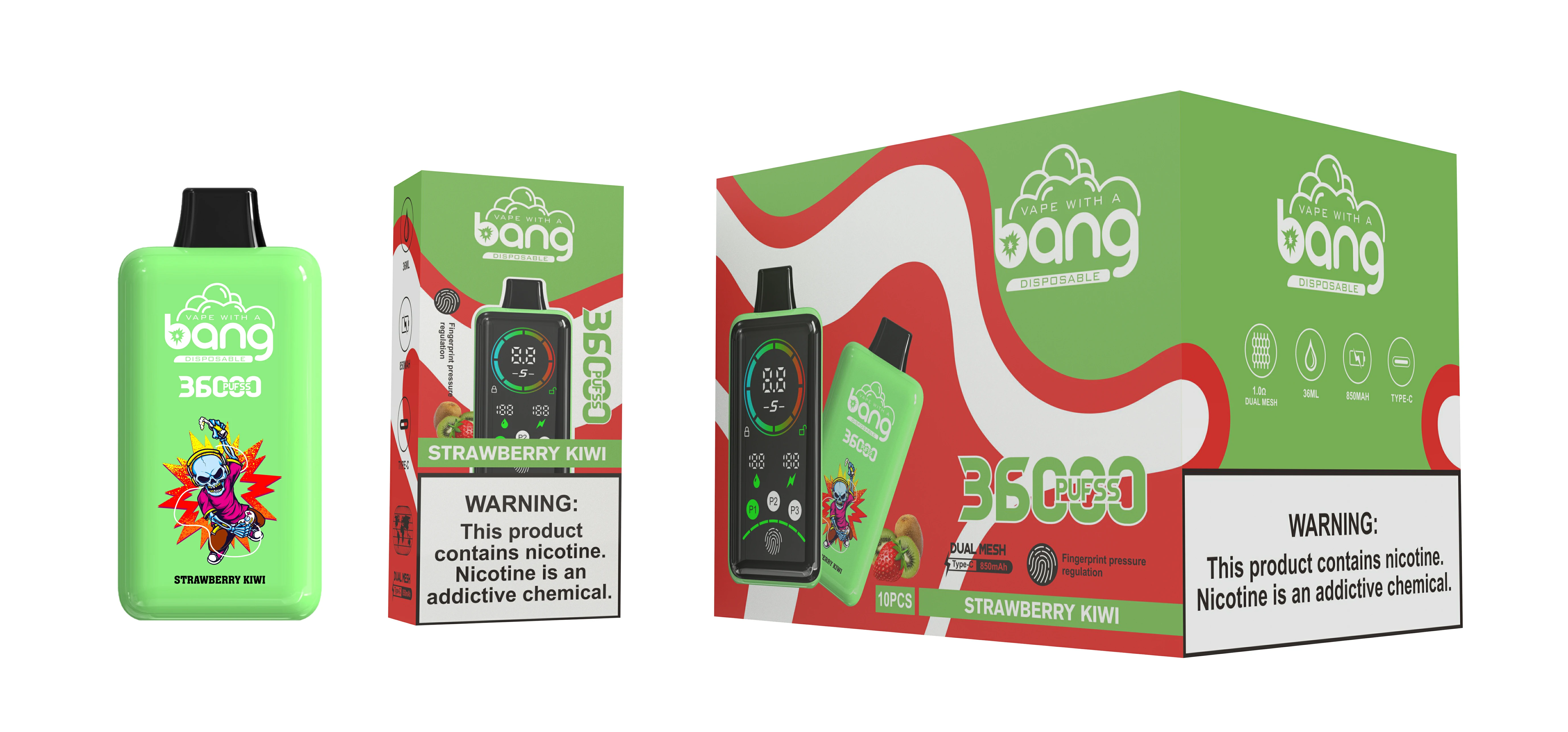 BANG 36000 36K Bouffées Écran LED Vape jetable - image 11