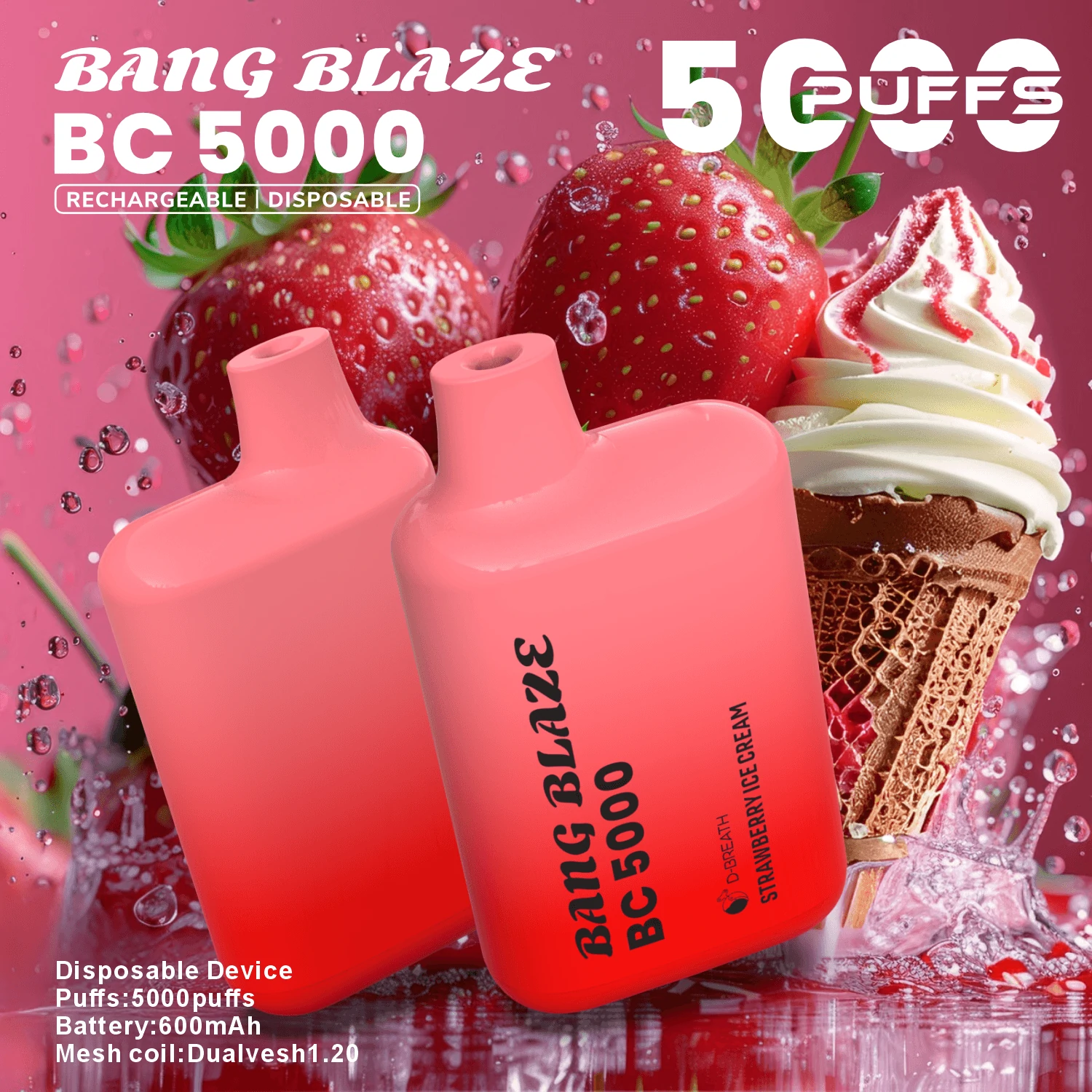Bang Blaze BC 5000 5K Bouffées Vape Jetable - image 3