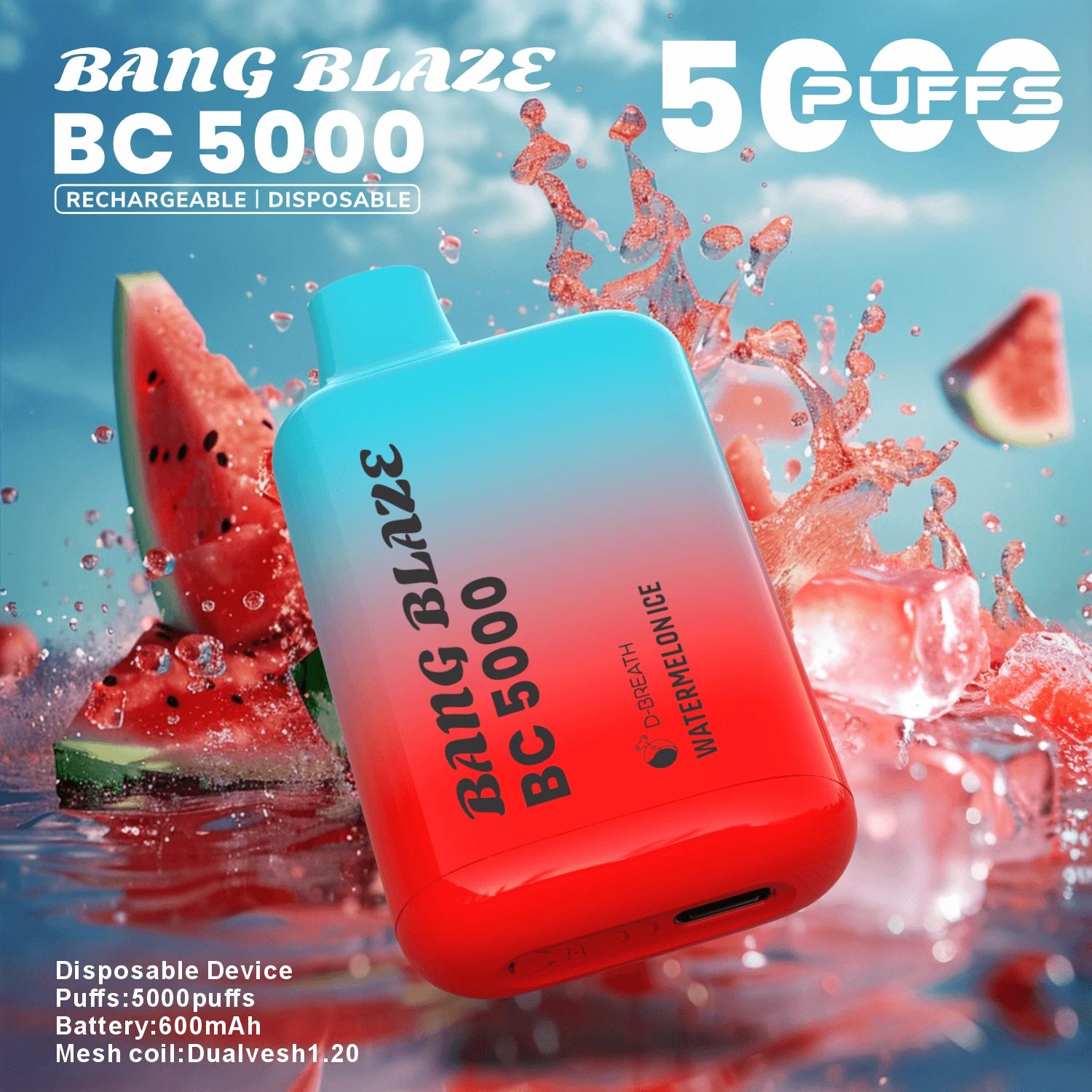 Bang Blaze BC 5000 5K Bouffées Vape Jetable - image 2