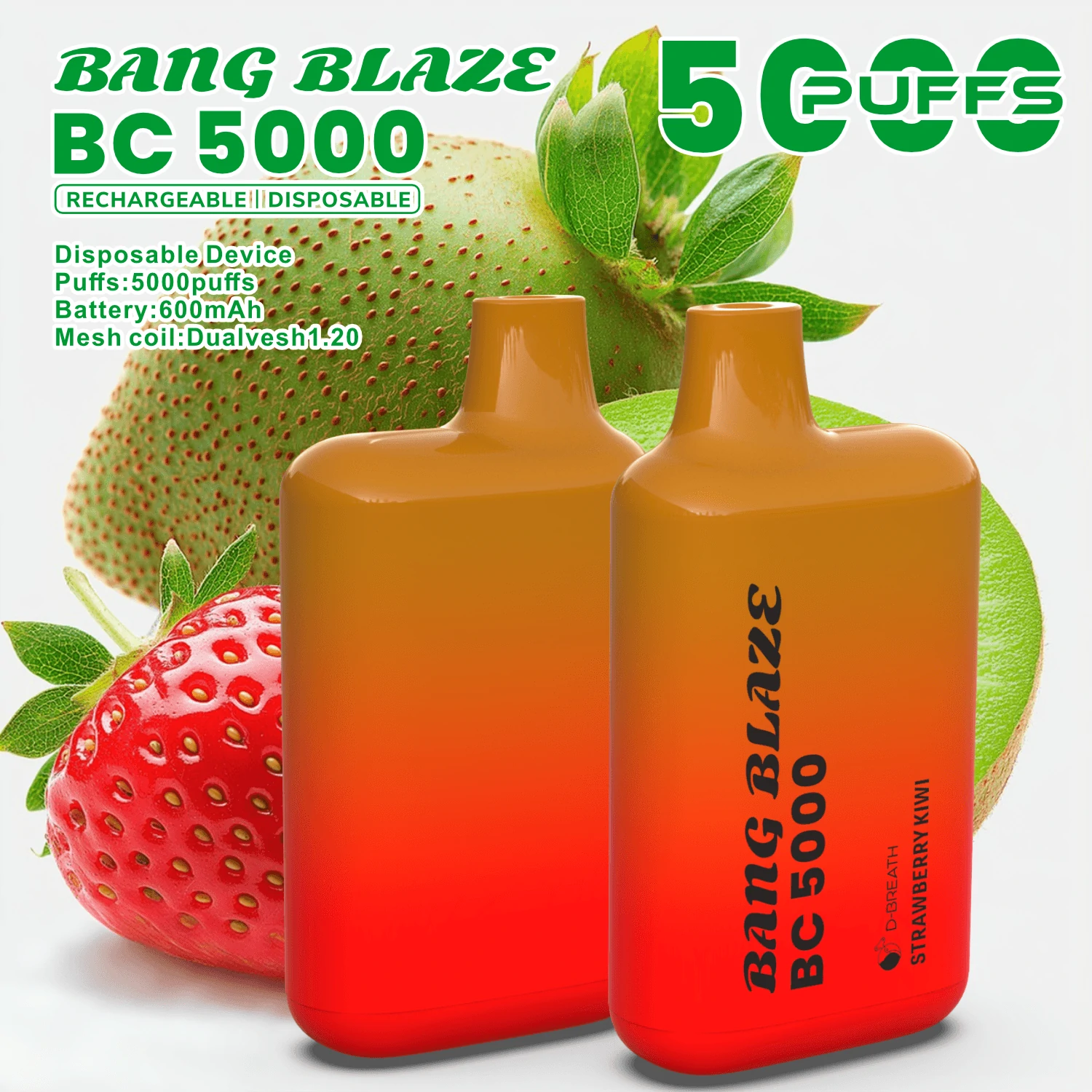 Bang Blaze BC 5000 5K Bouffées Vape Jetable - image 6