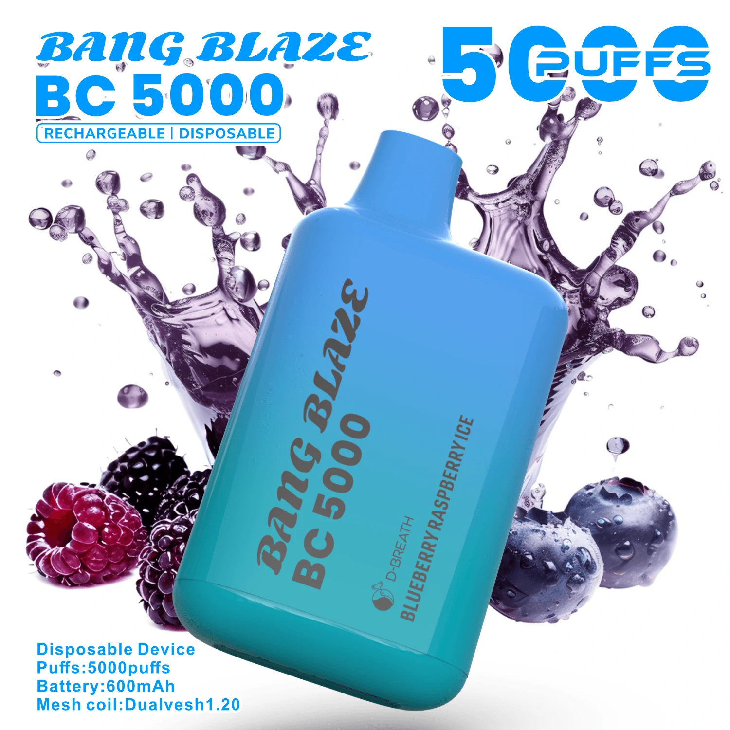 Bang Blaze BC 5000 5K Bouffées Vape Jetable - image 5