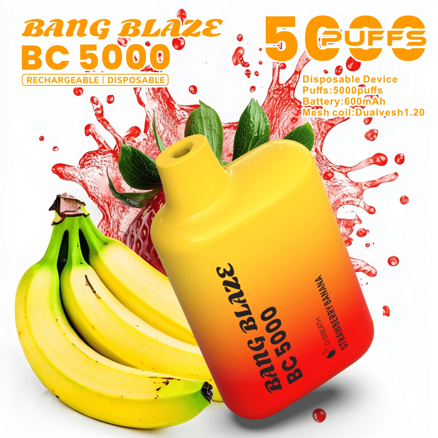 Bang Blaze BC 5000 5K Bouffées Vape Jetable - image 8