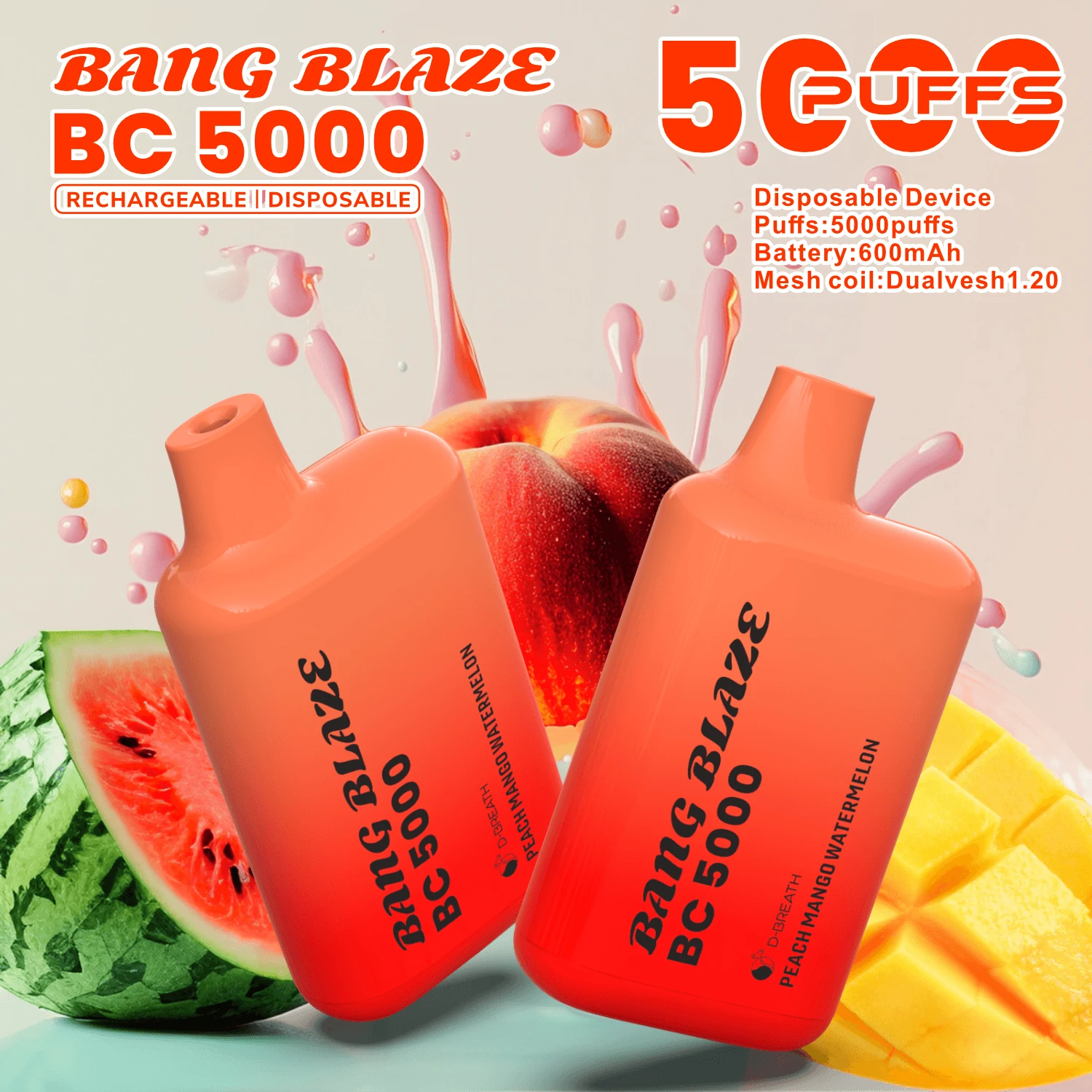 Bang Blaze BC 5000 5K Bouffées Vape Jetable - image 7