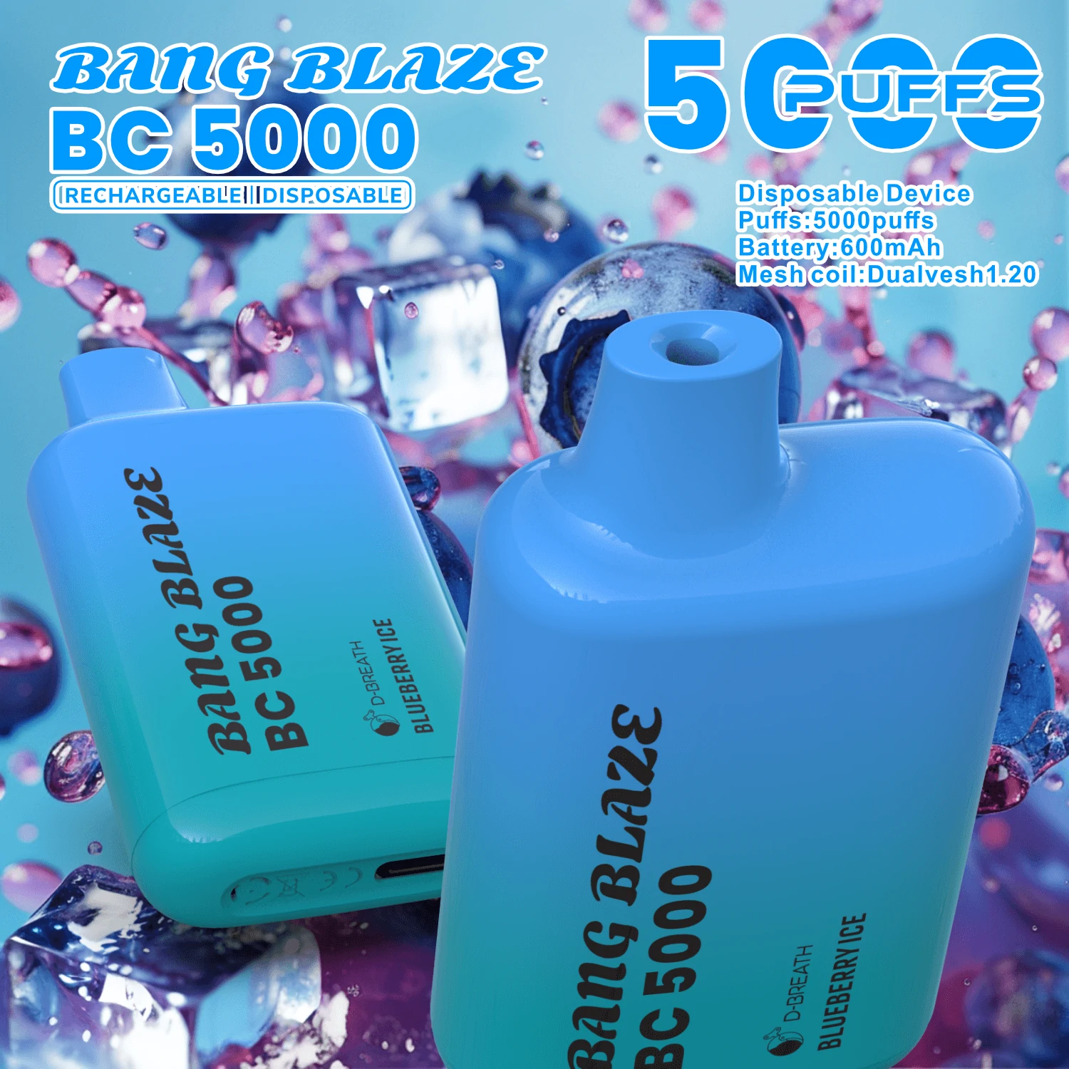 Bang Blaze BC 5000 5K Bouffées Vape Jetable - image 9