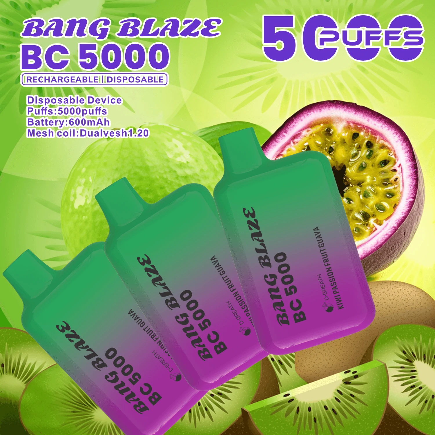 Bang Blaze BC 5000 5K Bouffées Vape Jetable - image 10