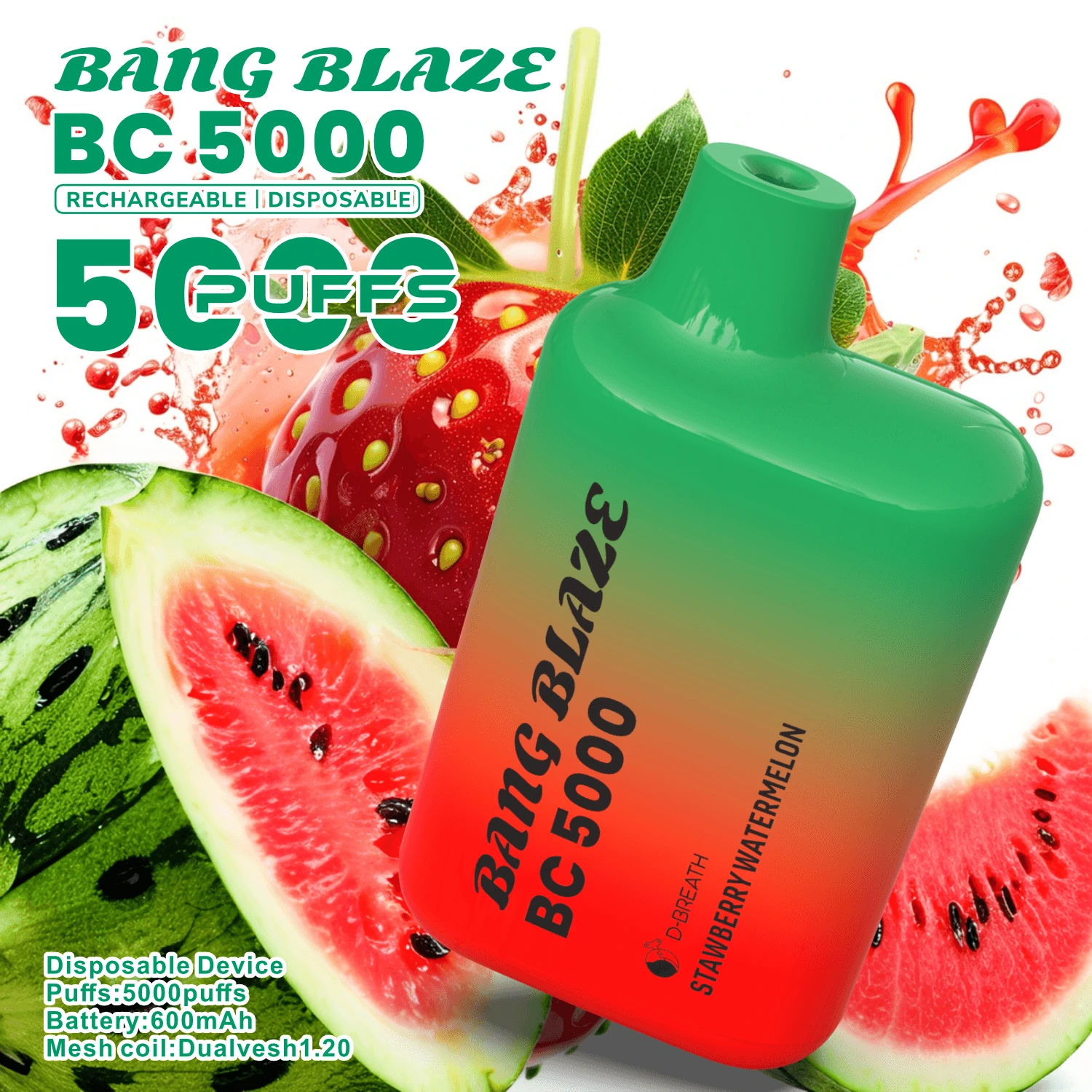 Bang Blaze BC 5000 5K Bouffées Vape Jetable - image 12