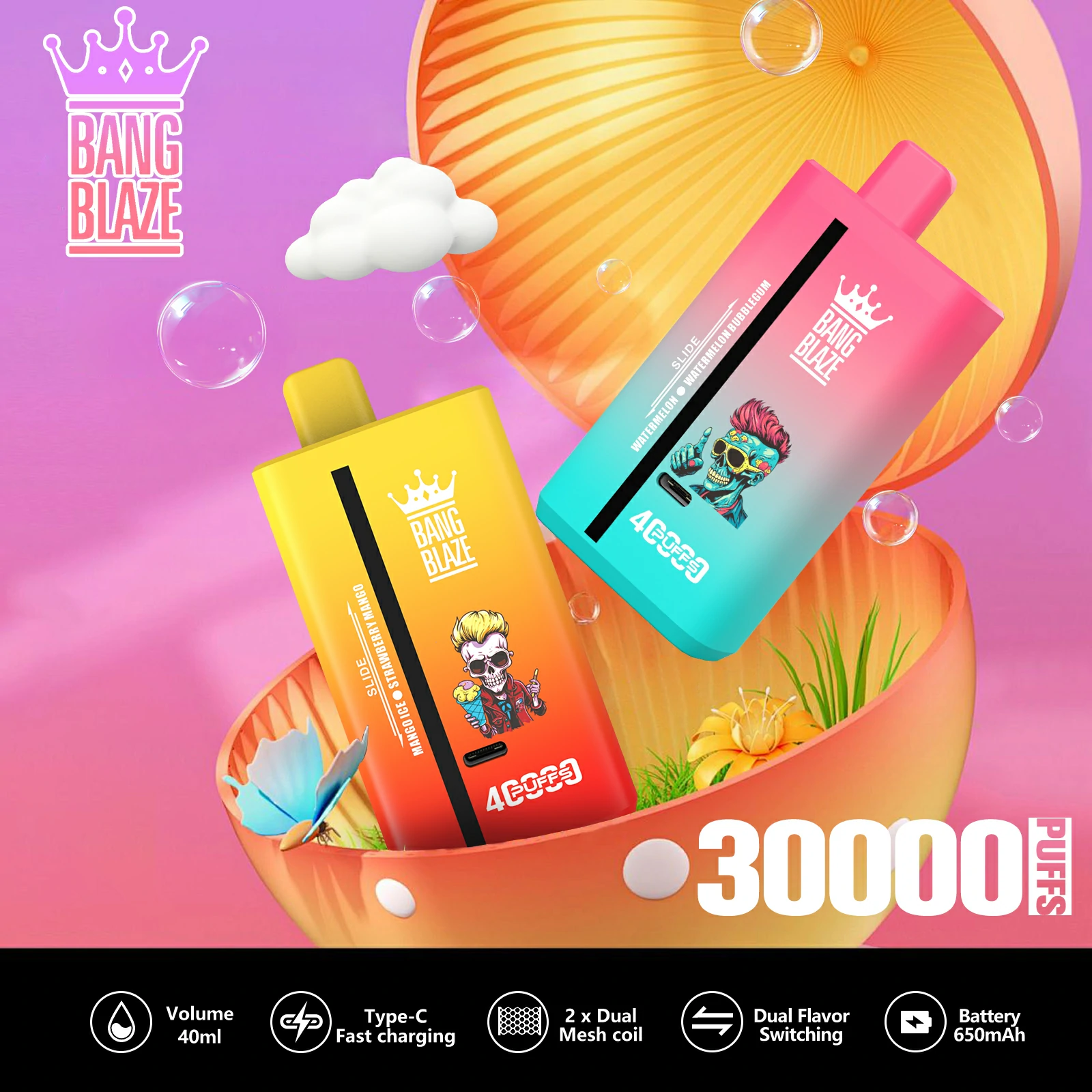 Bang Blaze 40000 40K Bouffées Vape Jetable - image 7