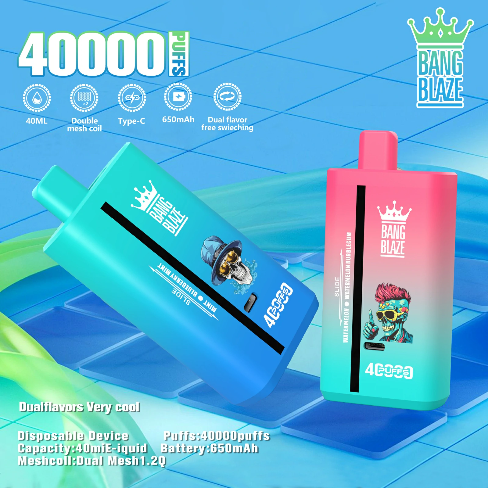 Bang Blaze 40000 40K Bouffées Vape Jetable - image 9