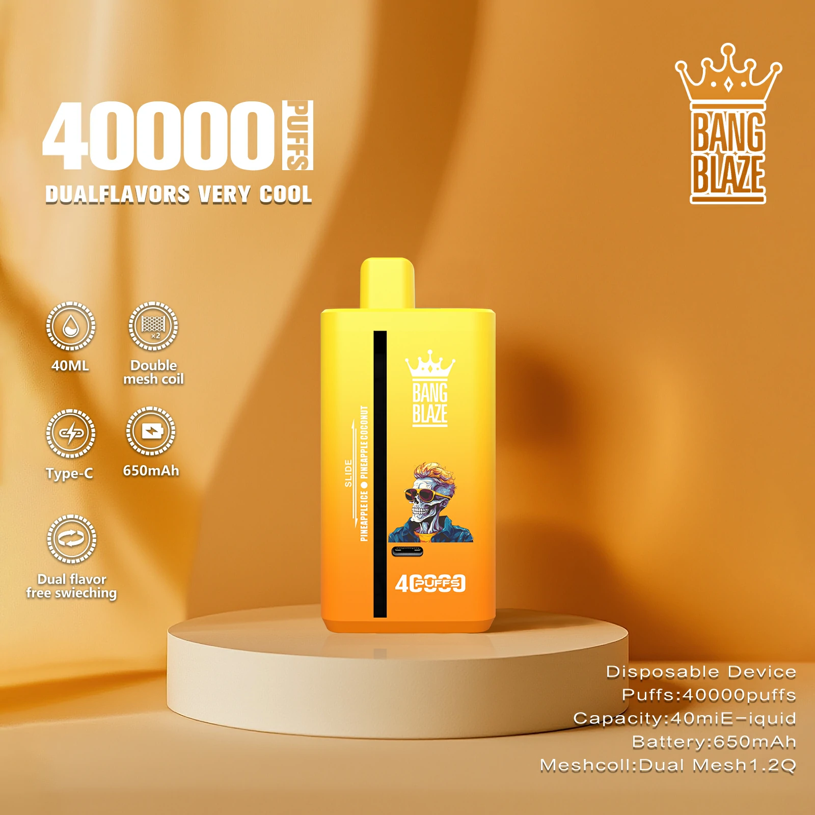 Bang Blaze 40000 40K Bouffées Vape Jetable - image 5