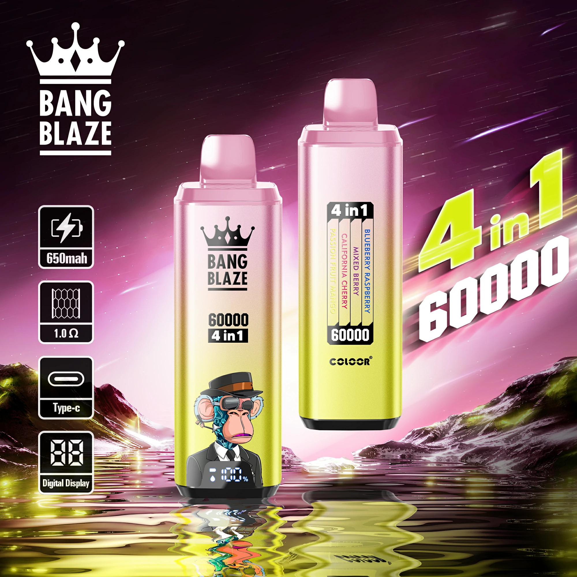 Bang Blaze 60000 60K Bouffées 4-in-1 Vape jetable - image 8