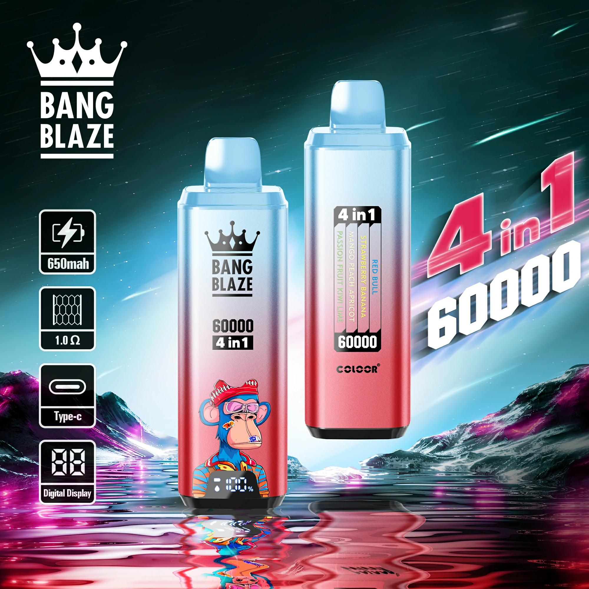 Bang Blaze 60000 60K Bouffées 4-in-1 Vape jetable - image 9