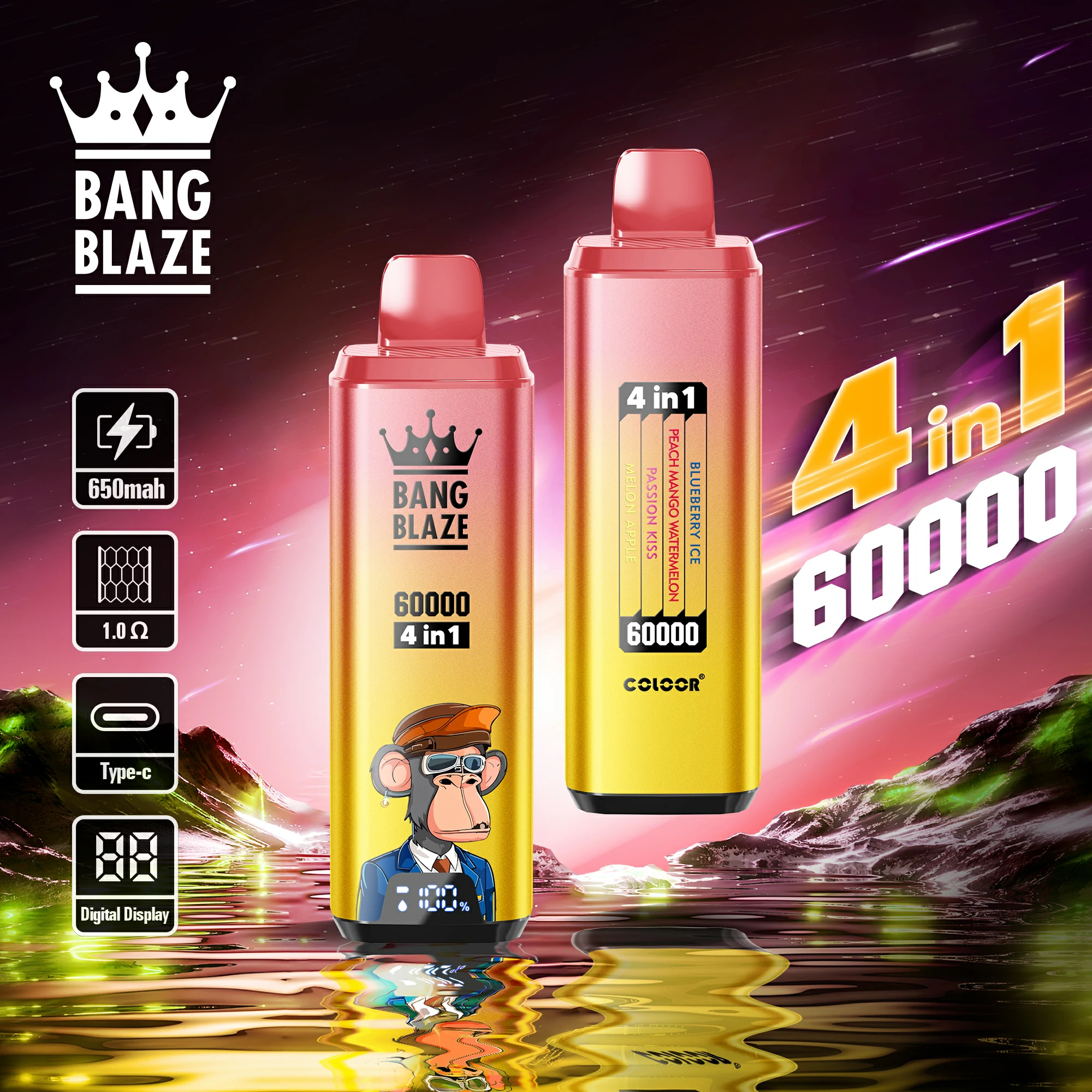 Bang Blaze 60000 60K Bouffées 4-in-1 Vape jetable - image 6