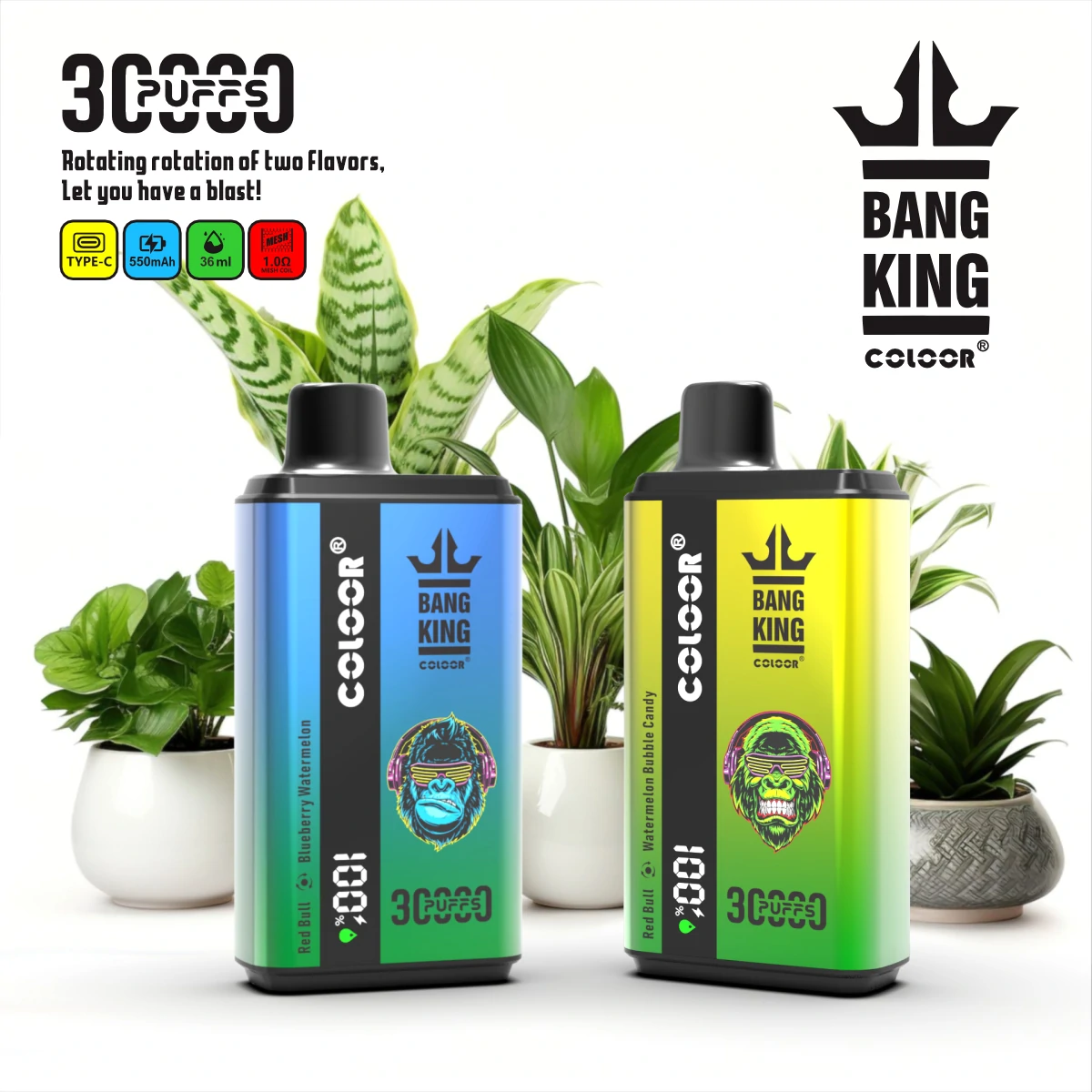 Bang King 30000 30K Bouffées 2-in-1 Vape jetable - image 6