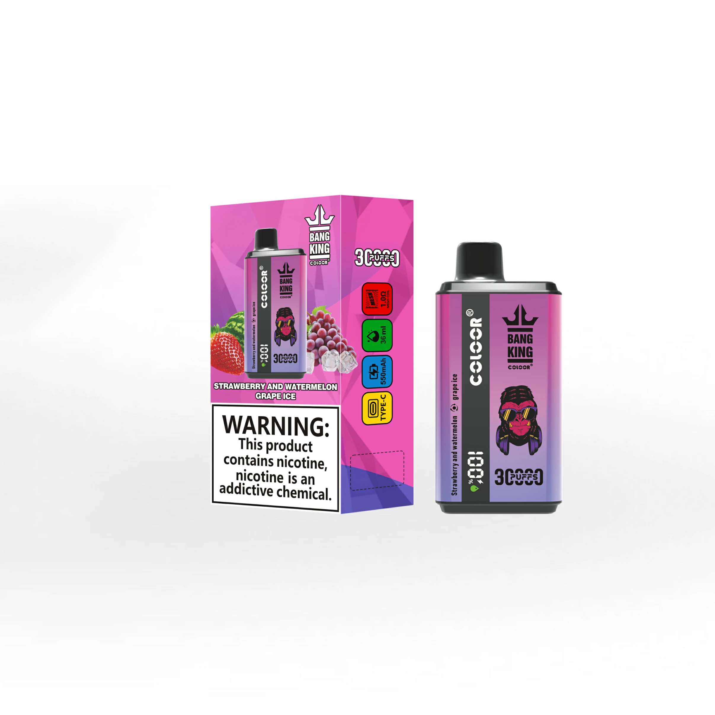 Bang King 30000 30K Bouffées 2-in-1 Vape jetable - image 10
