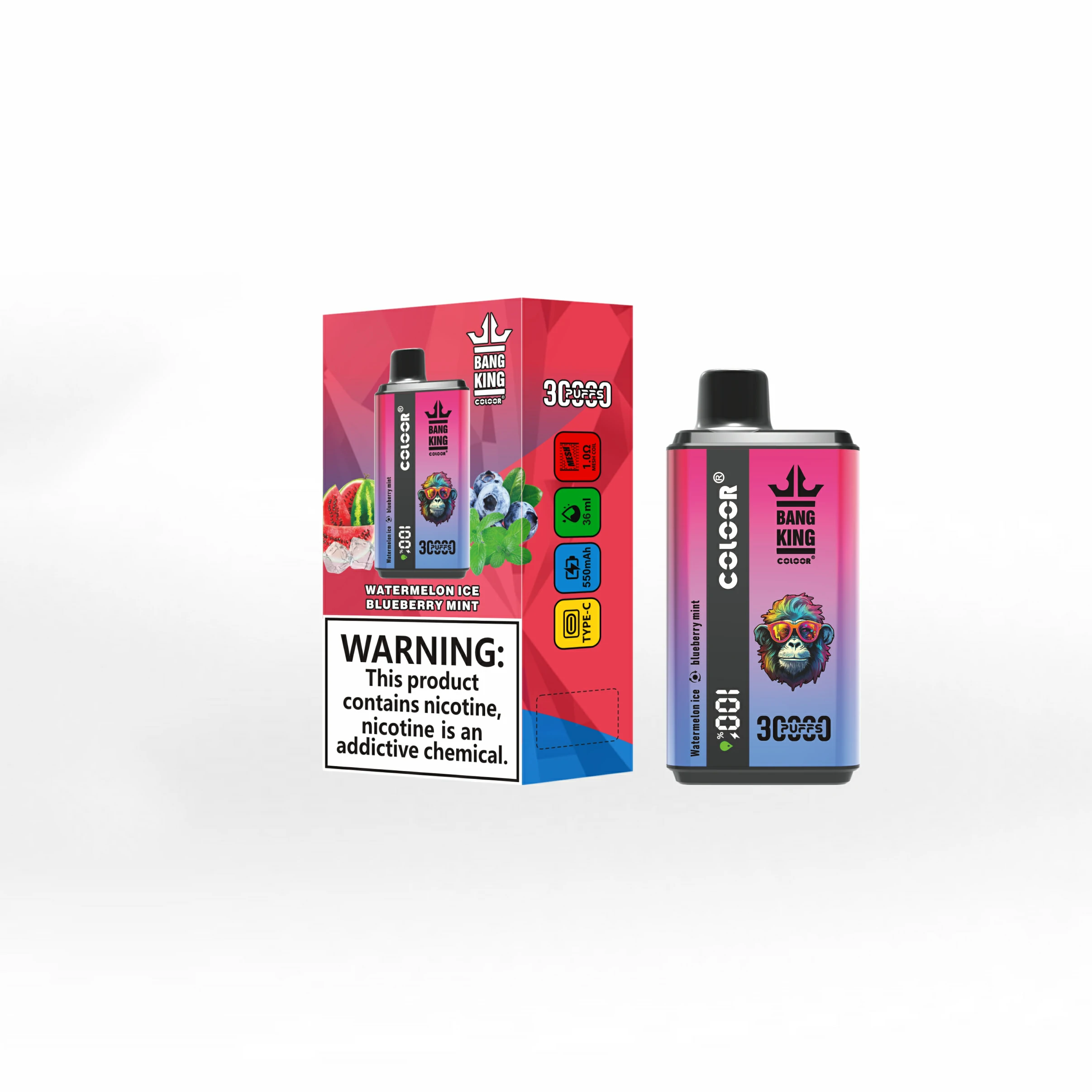 Bang King 30000 30K Bouffées 2-in-1 Vape jetable - image 11