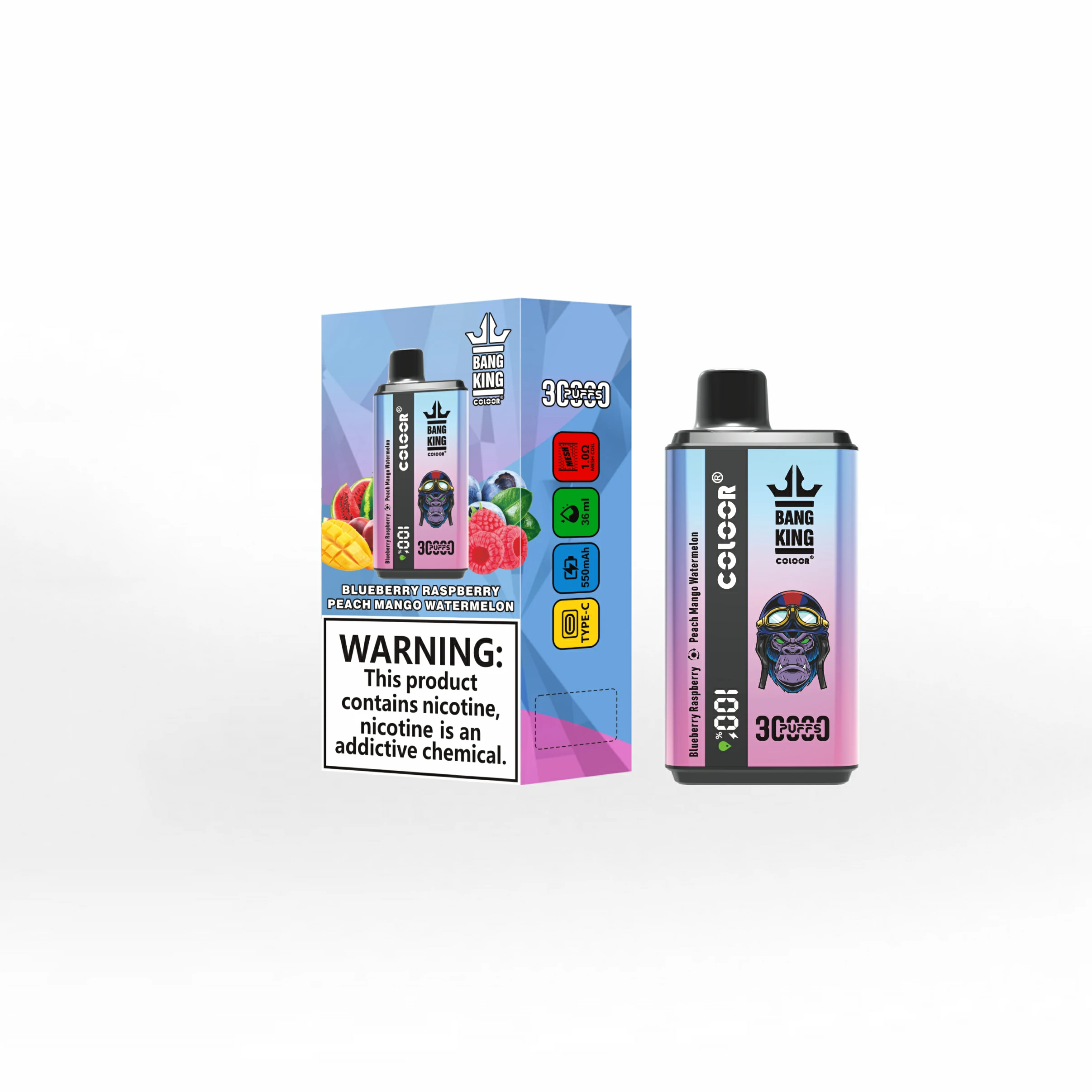 Bang King 30000 30K Bouffées 2-in-1 Vape jetable - image 12