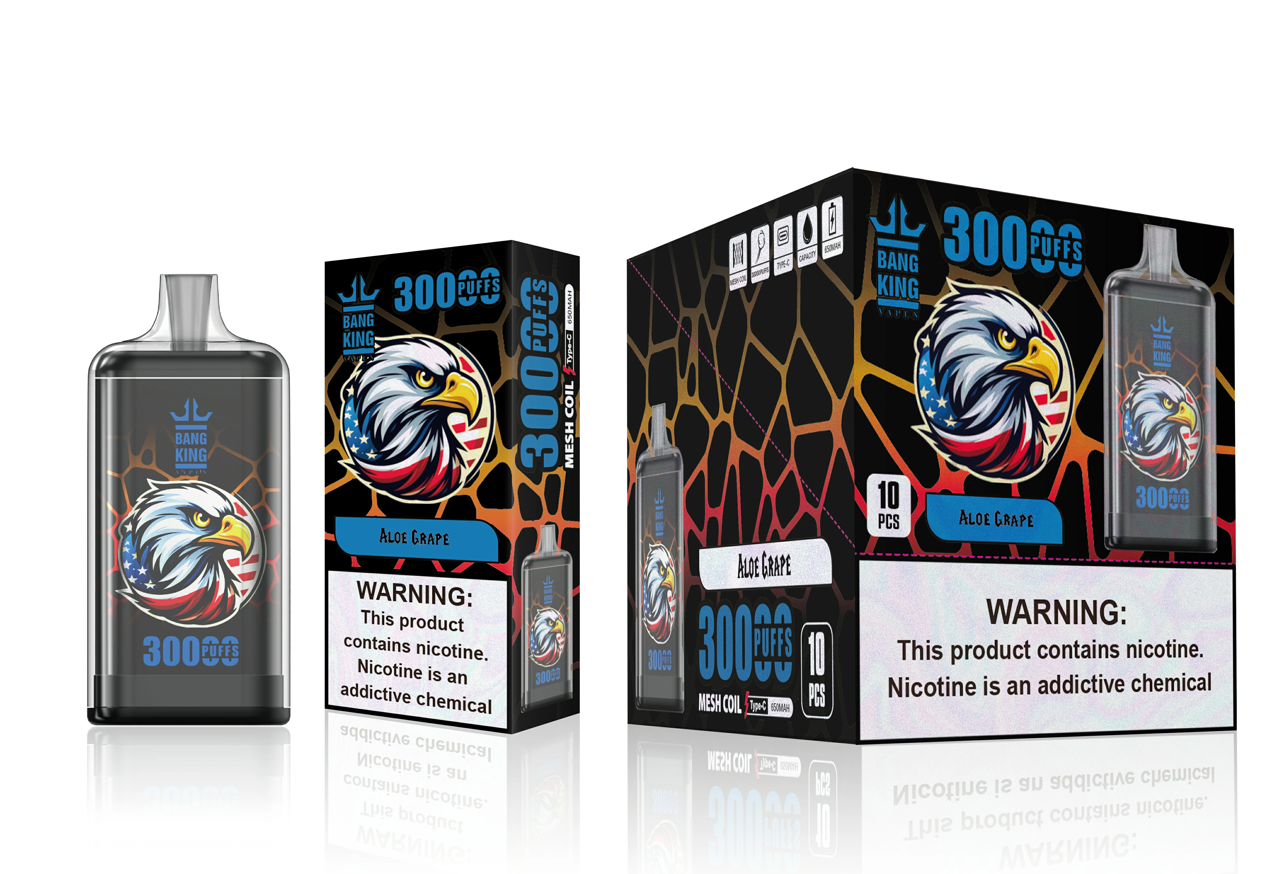 Bang King Totem 30000 30K Bouffées Dual Mesh Vape jetable - image 2