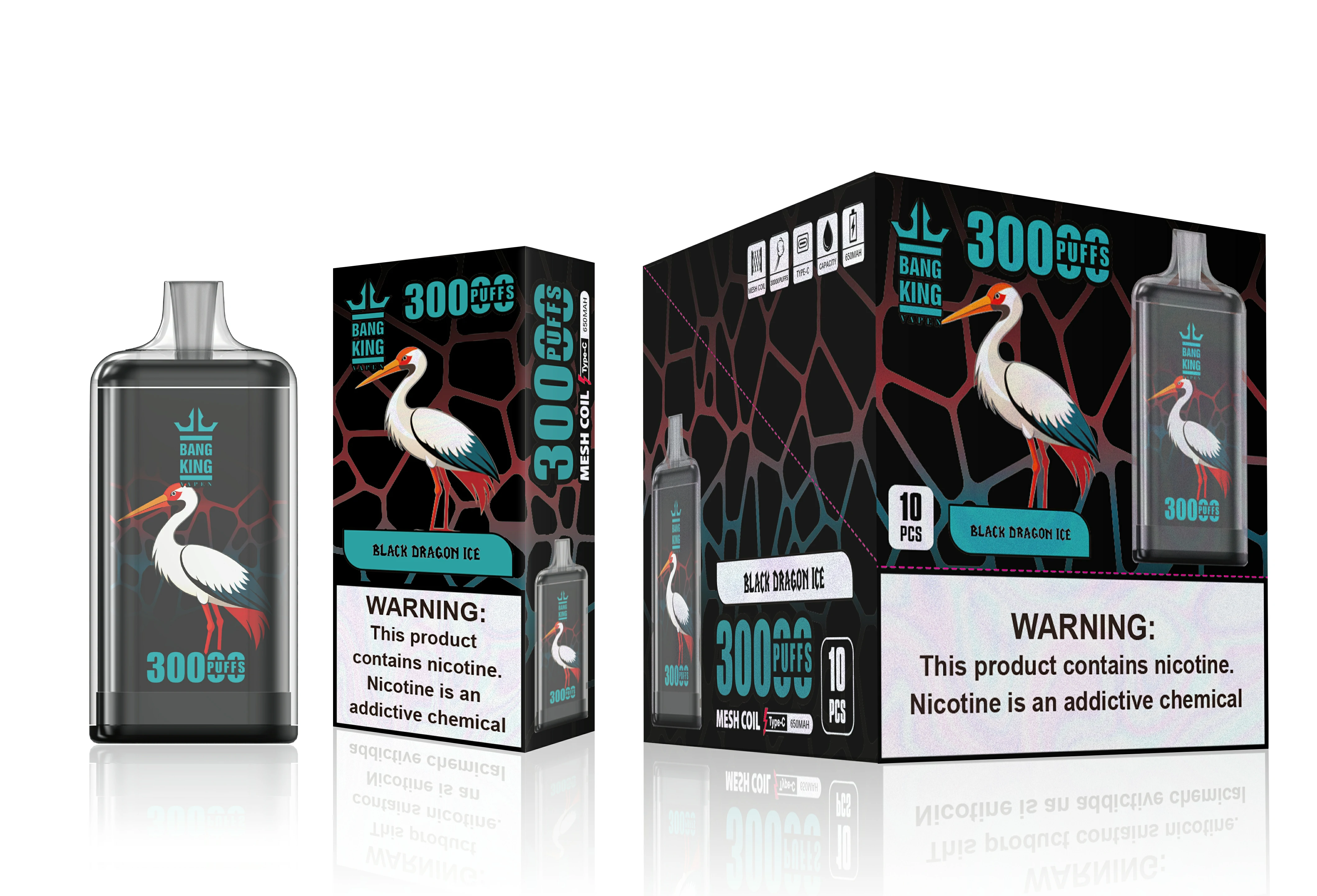 Bang King Totem 30000 30K Bouffées Dual Mesh Vape jetable - image 3