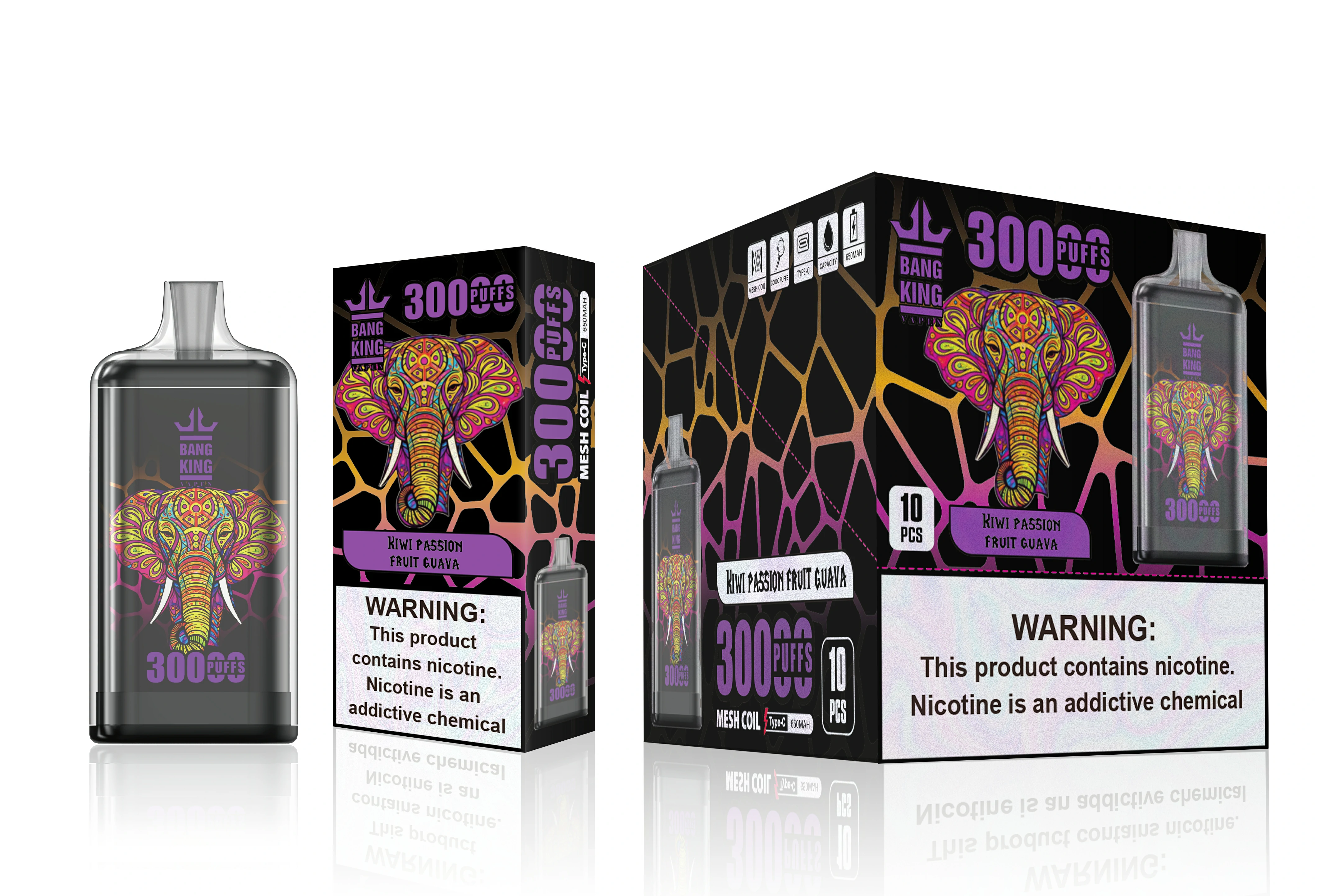 Bang King Totem 30000 30K Bouffées Dual Mesh Vape jetable - image 8