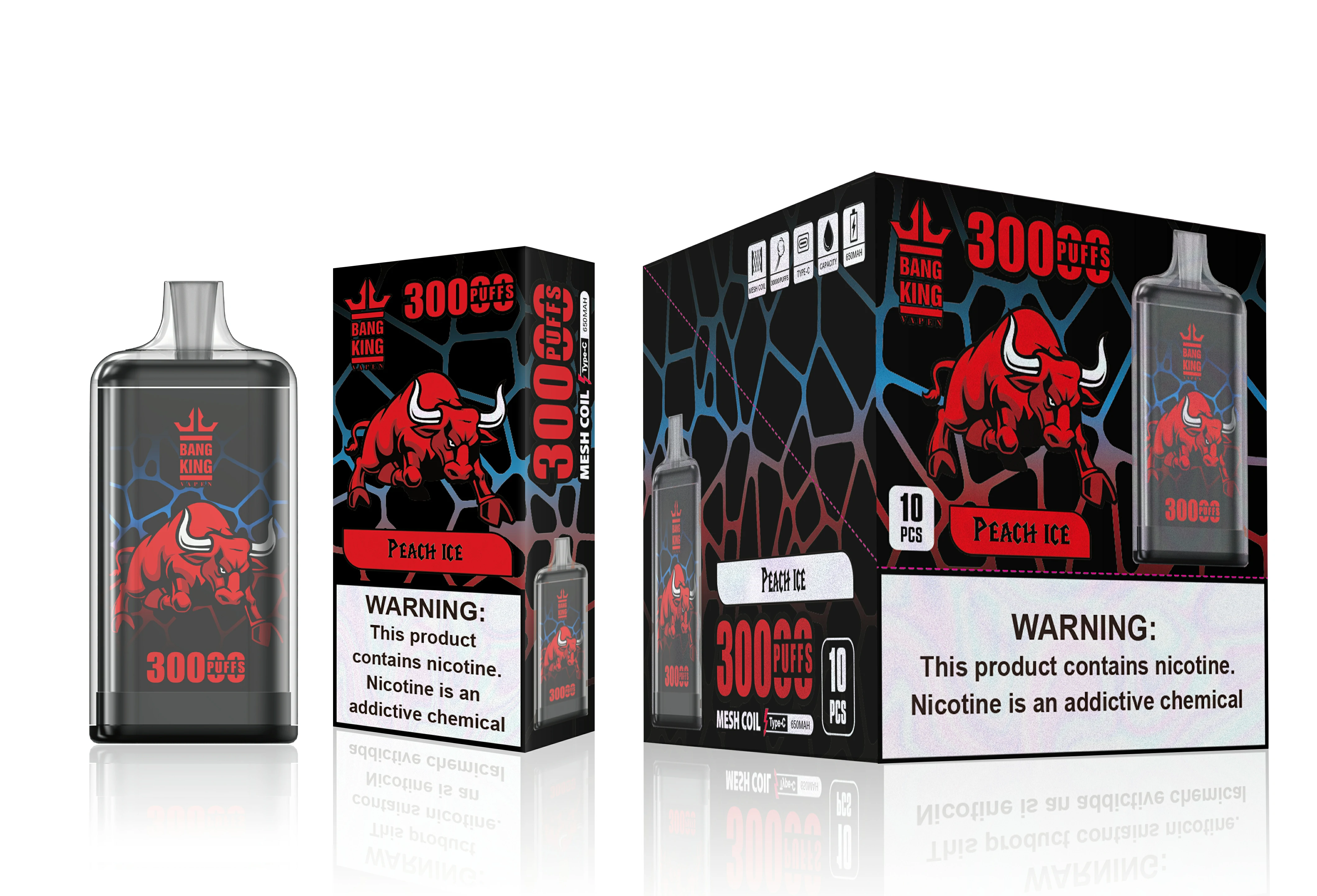 Bang King Totem 30000 30K Bouffées Dual Mesh Vape jetable - image 6