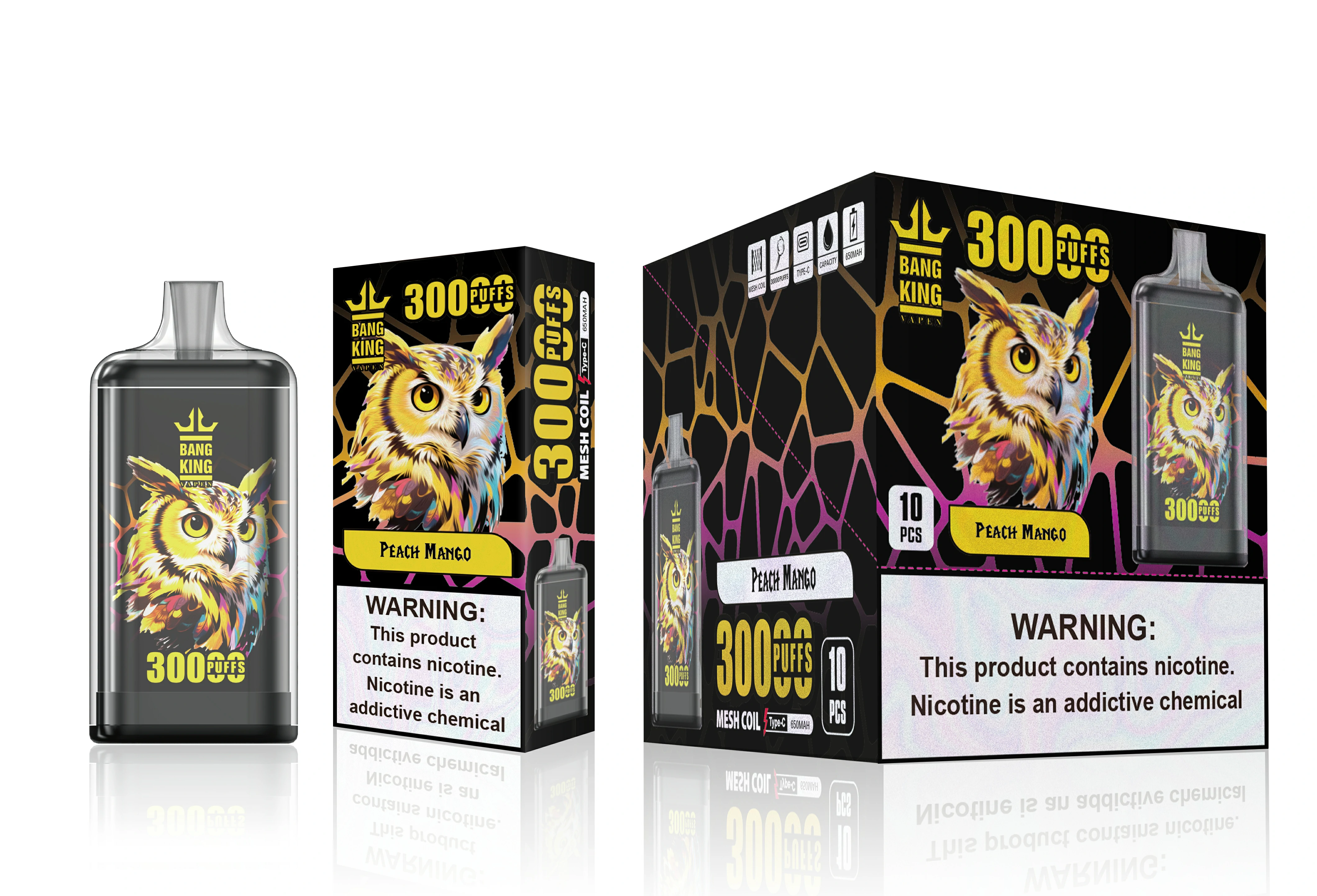 Bang King Totem 30000 30K Bouffées Dual Mesh Vape jetable - image 9