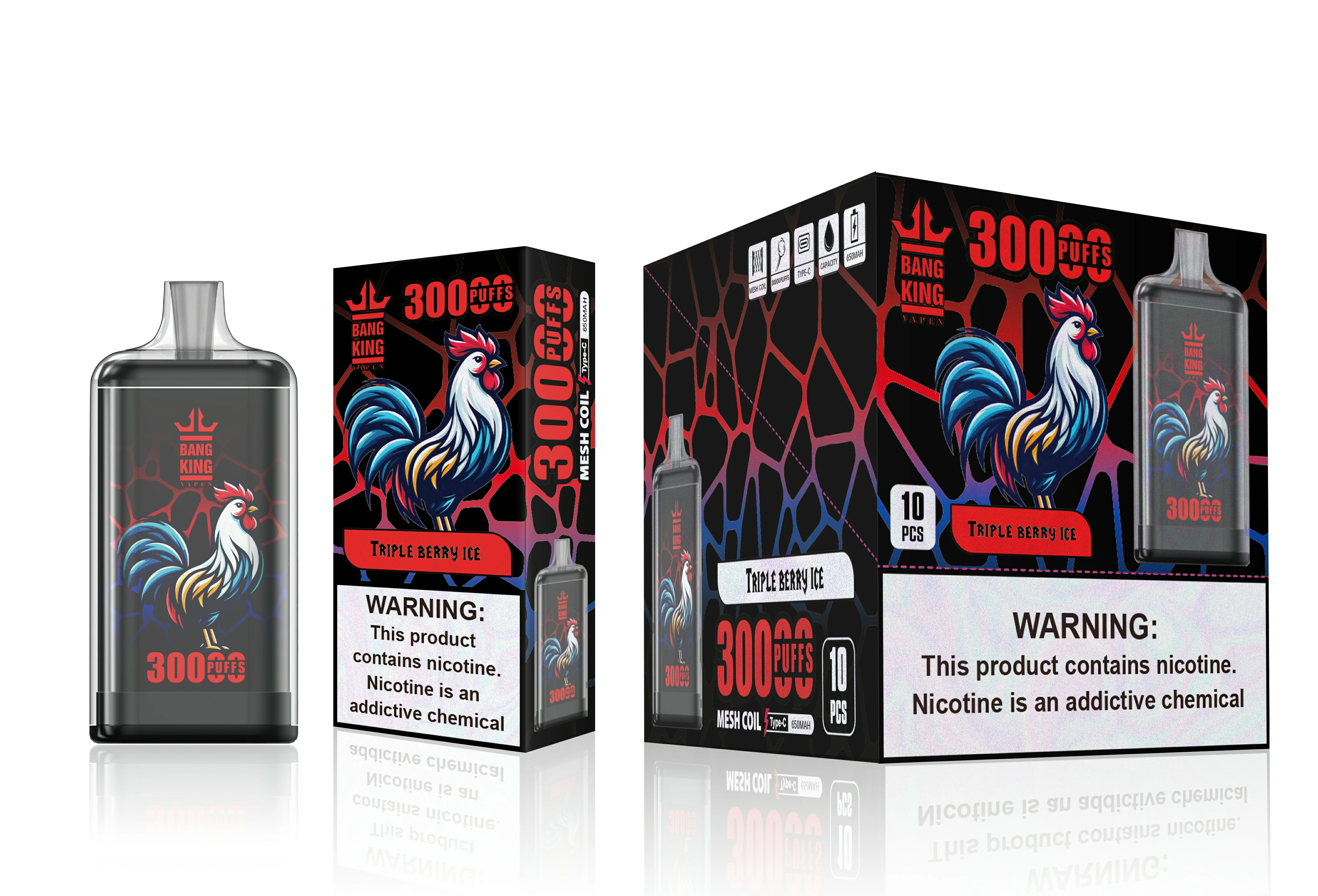 Bang King Totem 30000 30K Bouffées Dual Mesh Vape jetable - image 4
