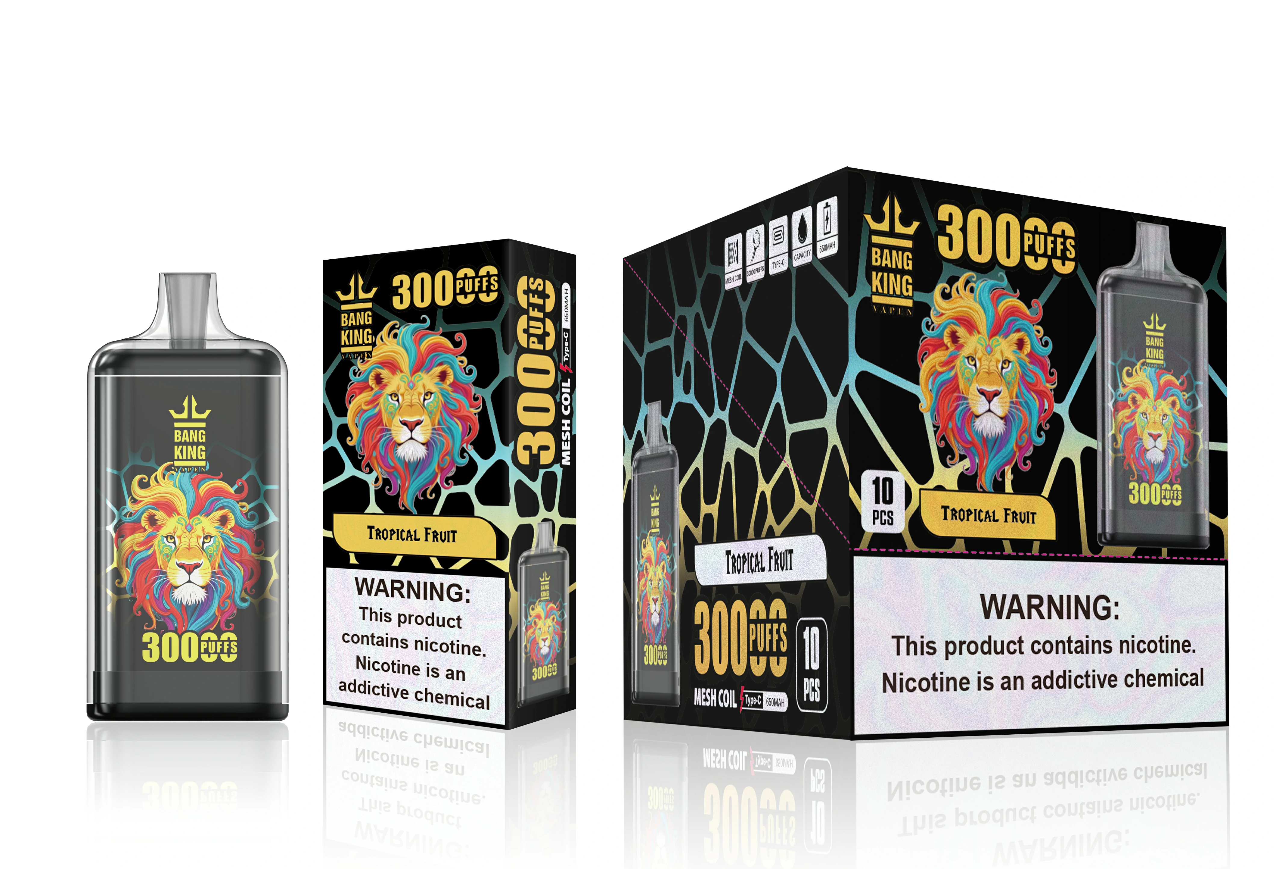 Bang King Totem 30000 30K Bouffées Dual Mesh Vape jetable - image 13