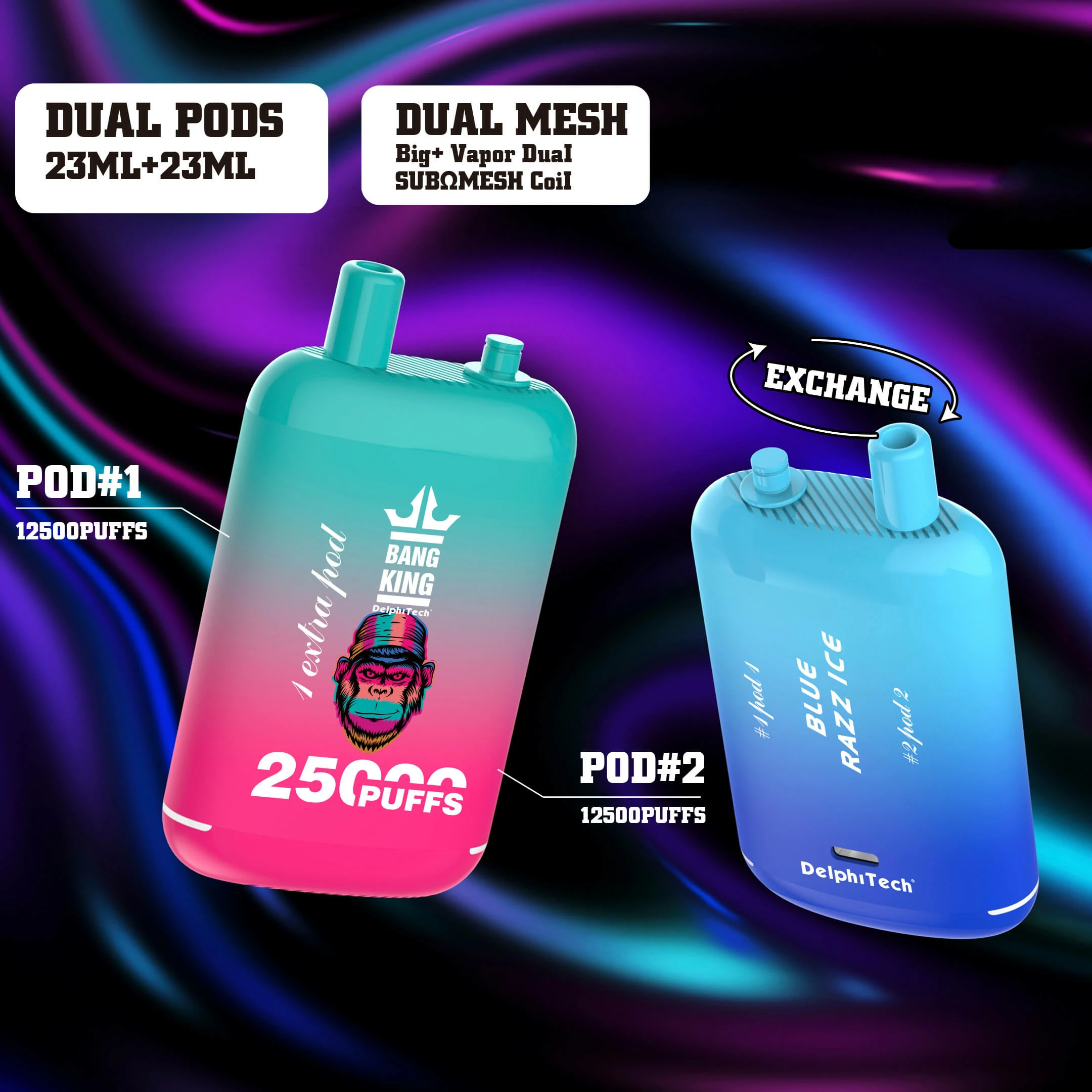 Bang King 25000 25K Bouffées Vape jetable
