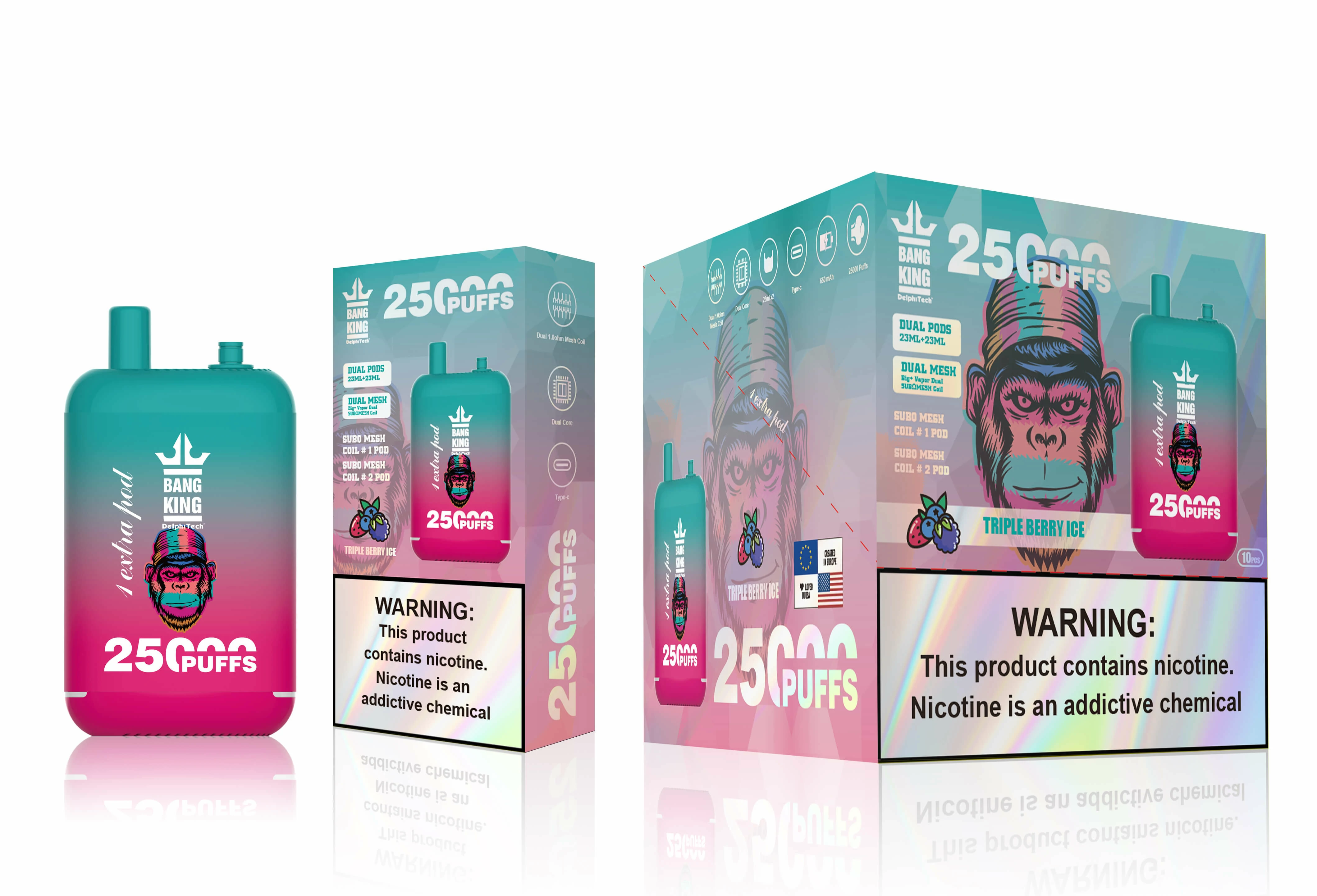 Bang King 25000 25K Bouffées Vape jetable - image 13