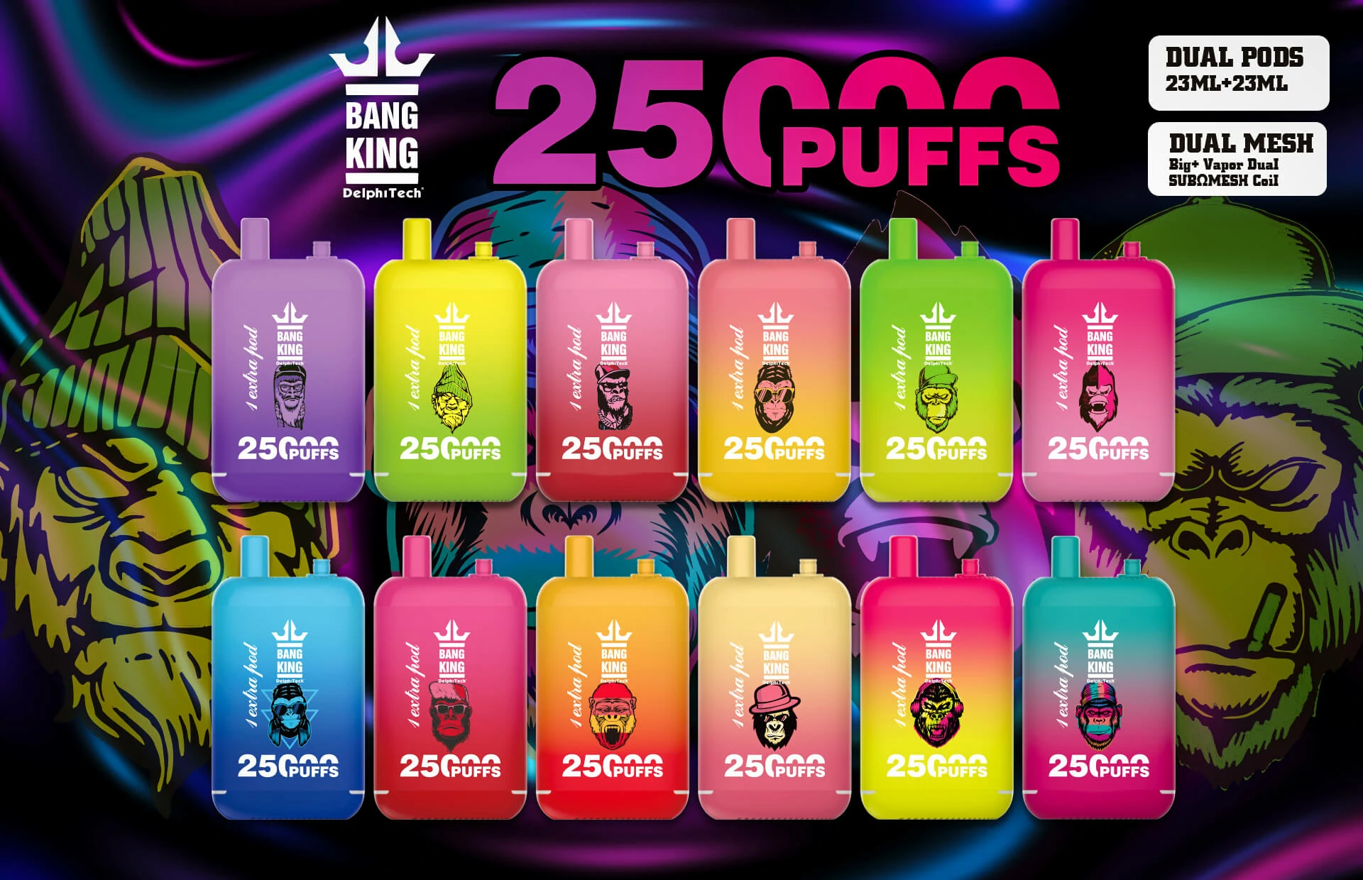 Bang King 25000 25K Bouffées Vape jetable - image 14