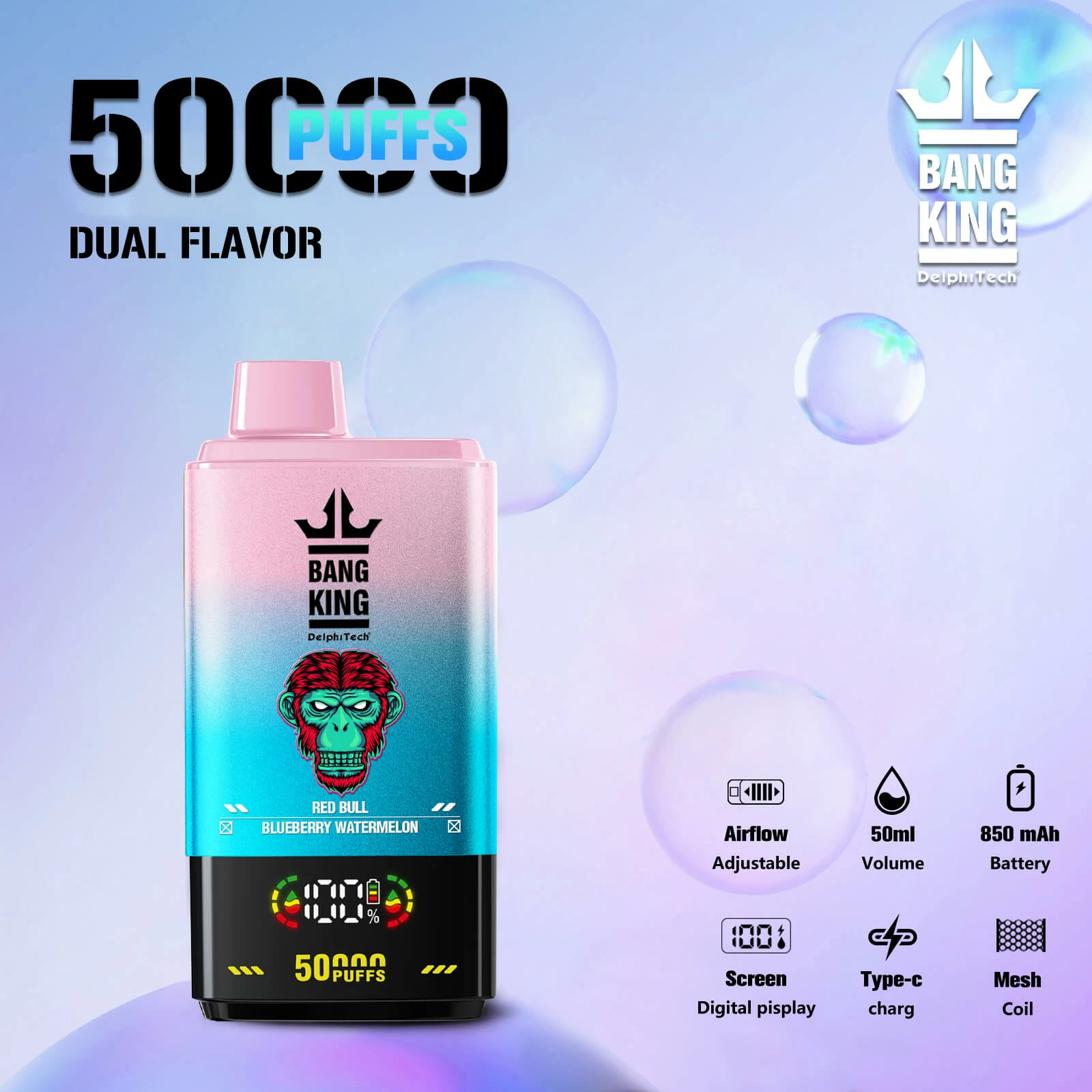 Bang King Twins 50000 50K Bouffées Vape jetable - image 5