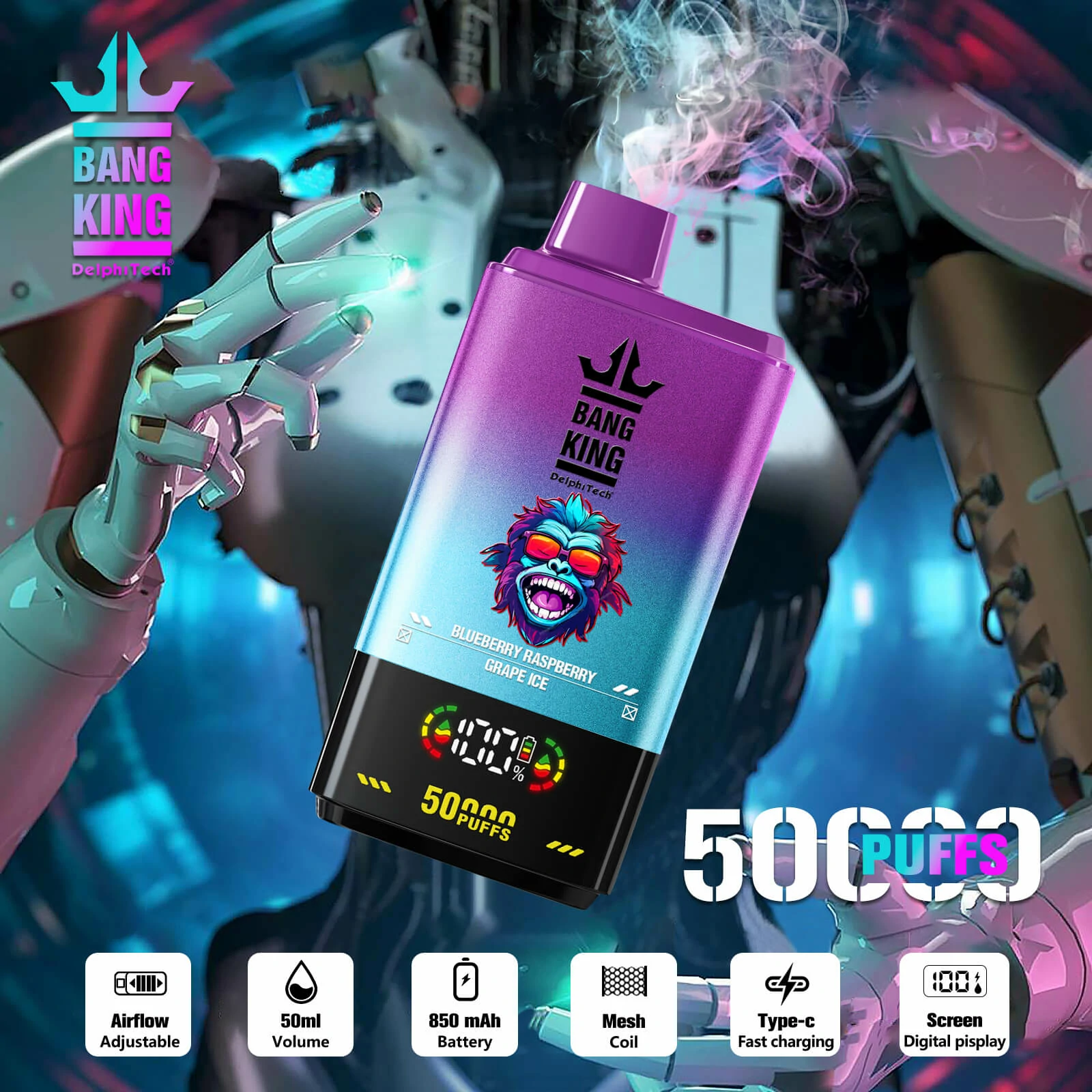 Bang King Twins 50000 50K Bouffées Vape jetable - image 10