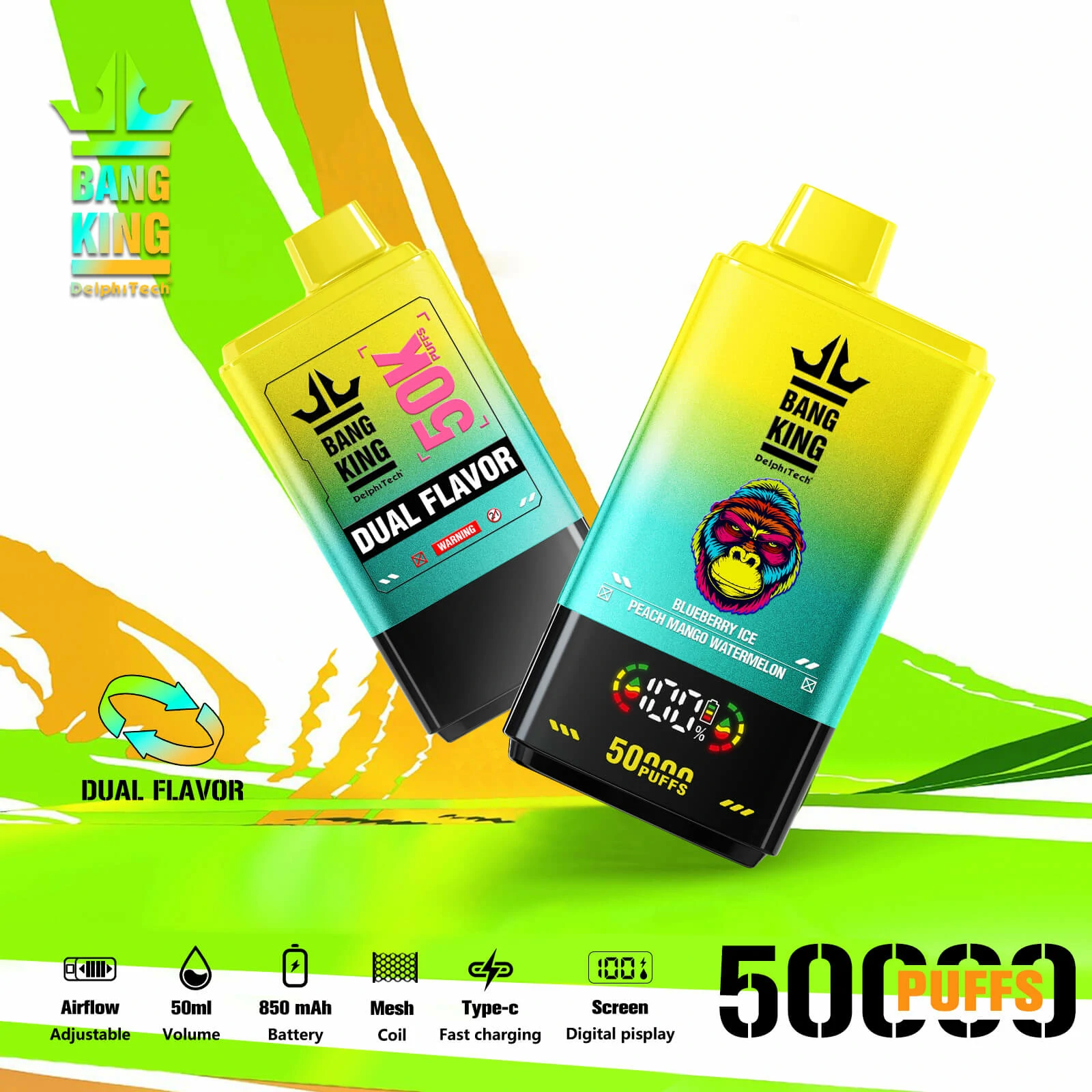 Bang King Twins 50000 50K Bouffées Vape jetable - image 9