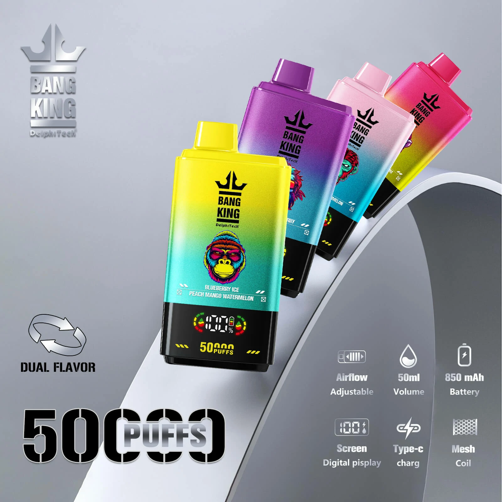 Bang King Twins 50000 50K Bouffées Vape jetable - image 11