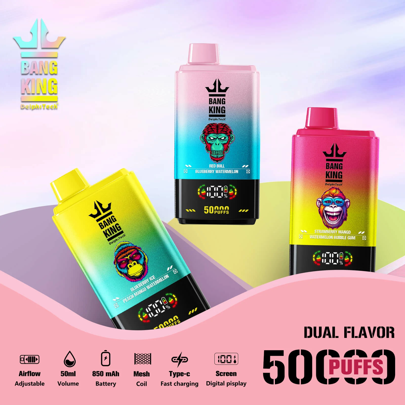Bang King Twins 50000 50K Bouffées Vape jetable - image 14