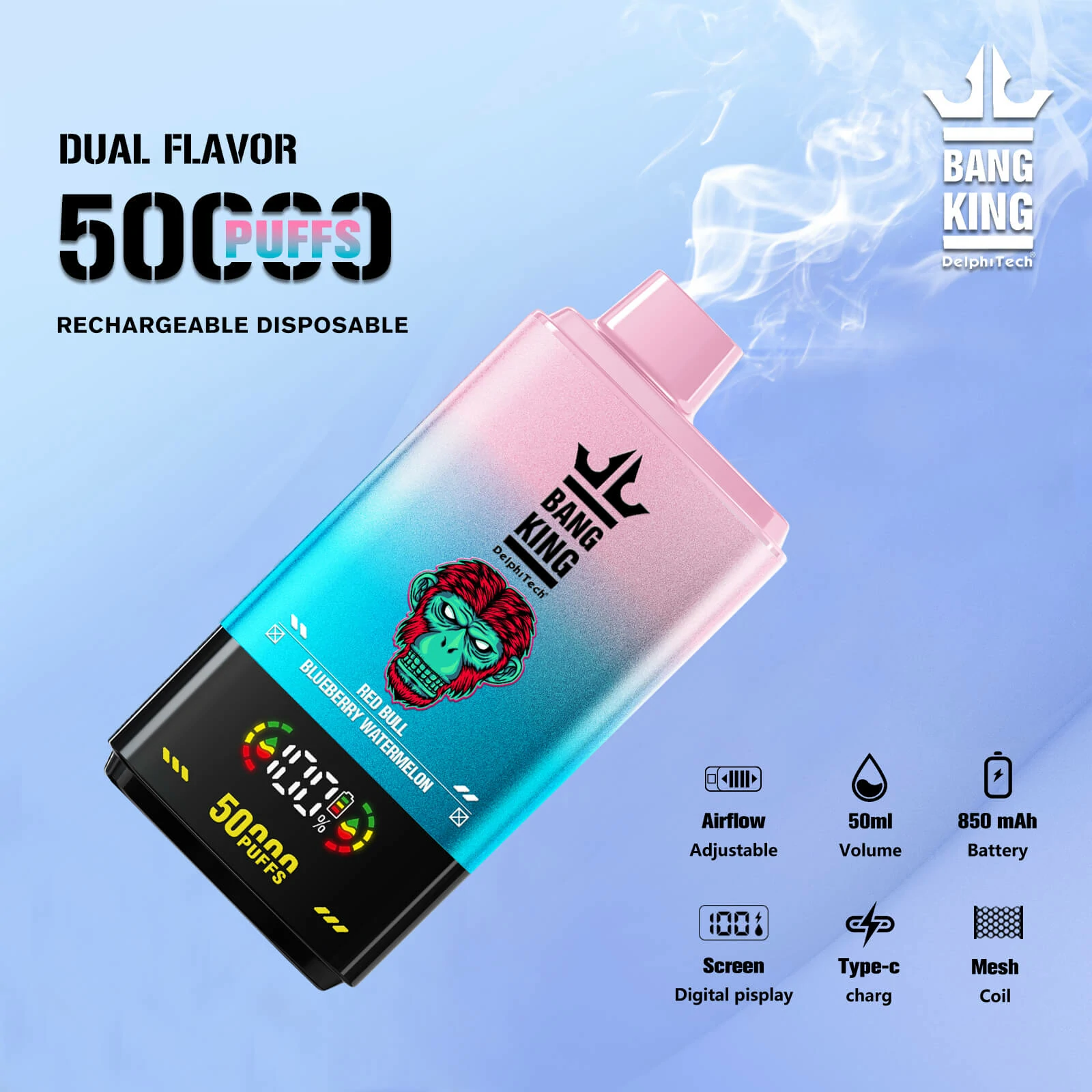 Bang King Twins 50000 50K Bouffées Vape jetable - image 7