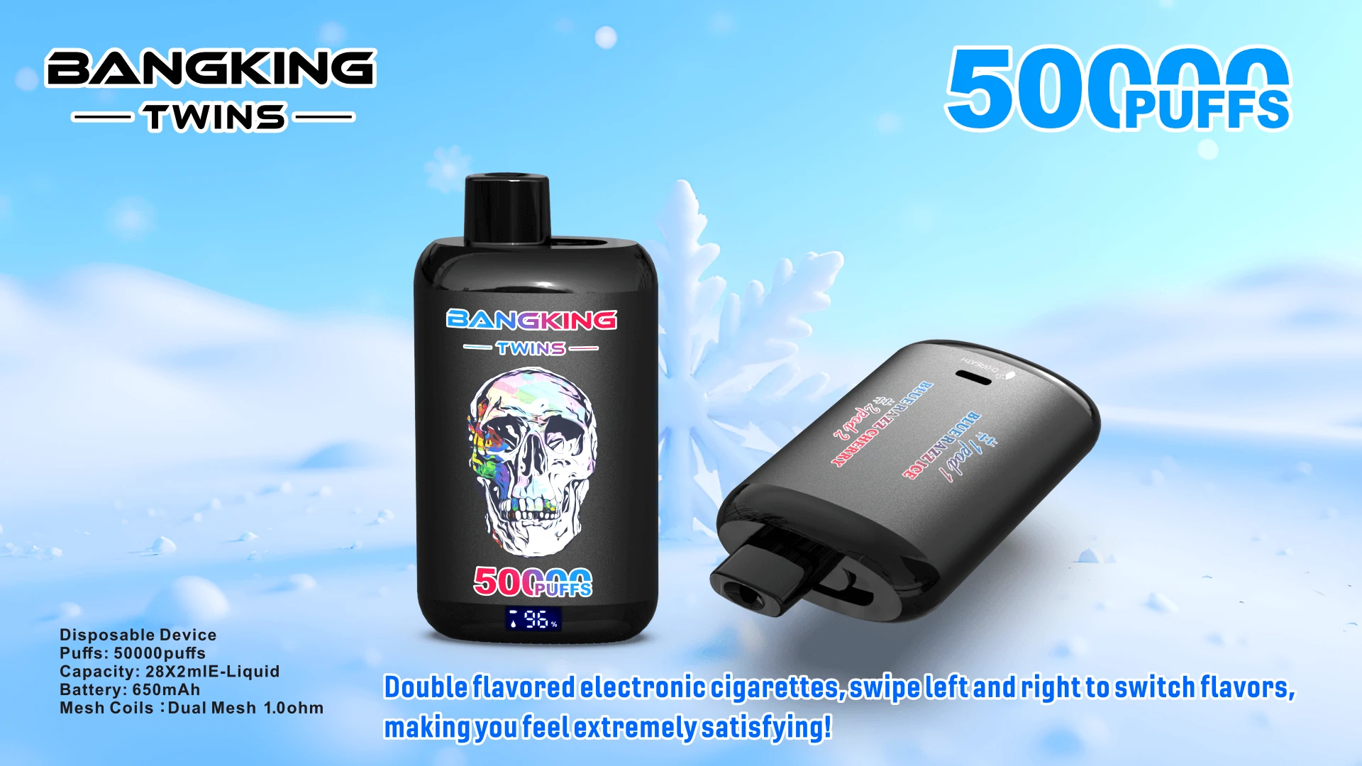 Bang King Twins 50000 50K Bouffées Vape jetable - image 5