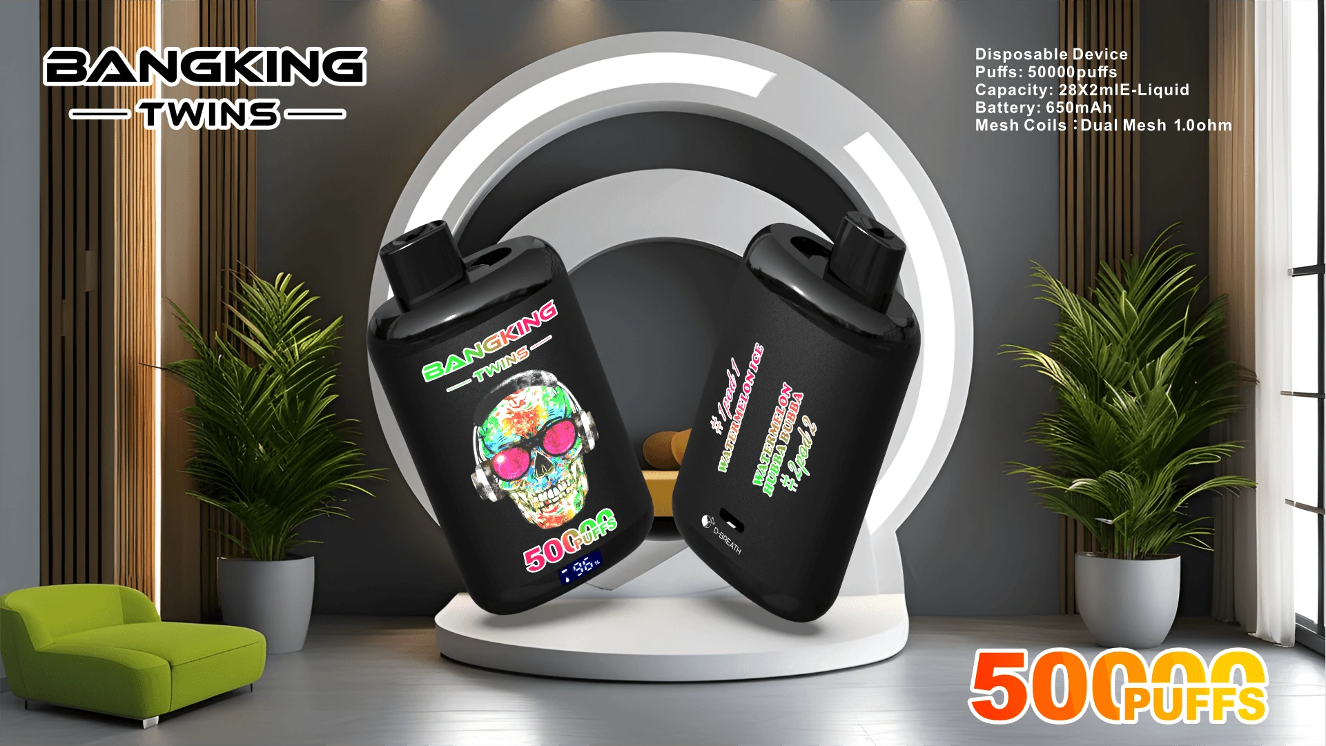 Bang King Twins 50000 50K Bouffées Vape jetable - image 6