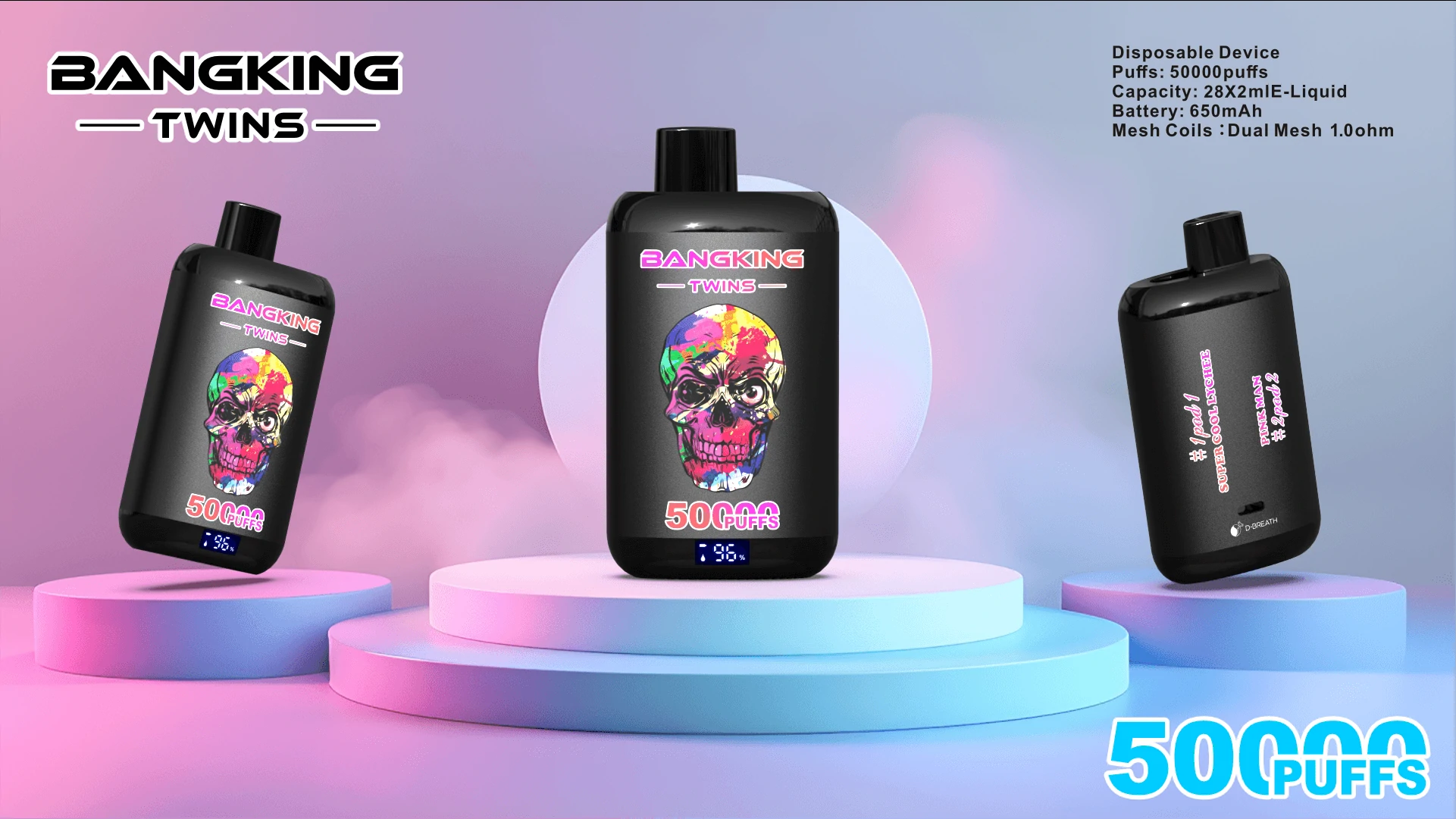 Bang King Twins 50000 50K Bouffées Vape jetable - image 8