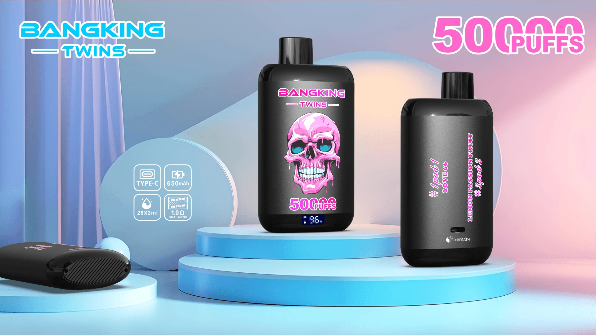 Bang King Twins 50000 50K Bouffées Vape jetable - image 7