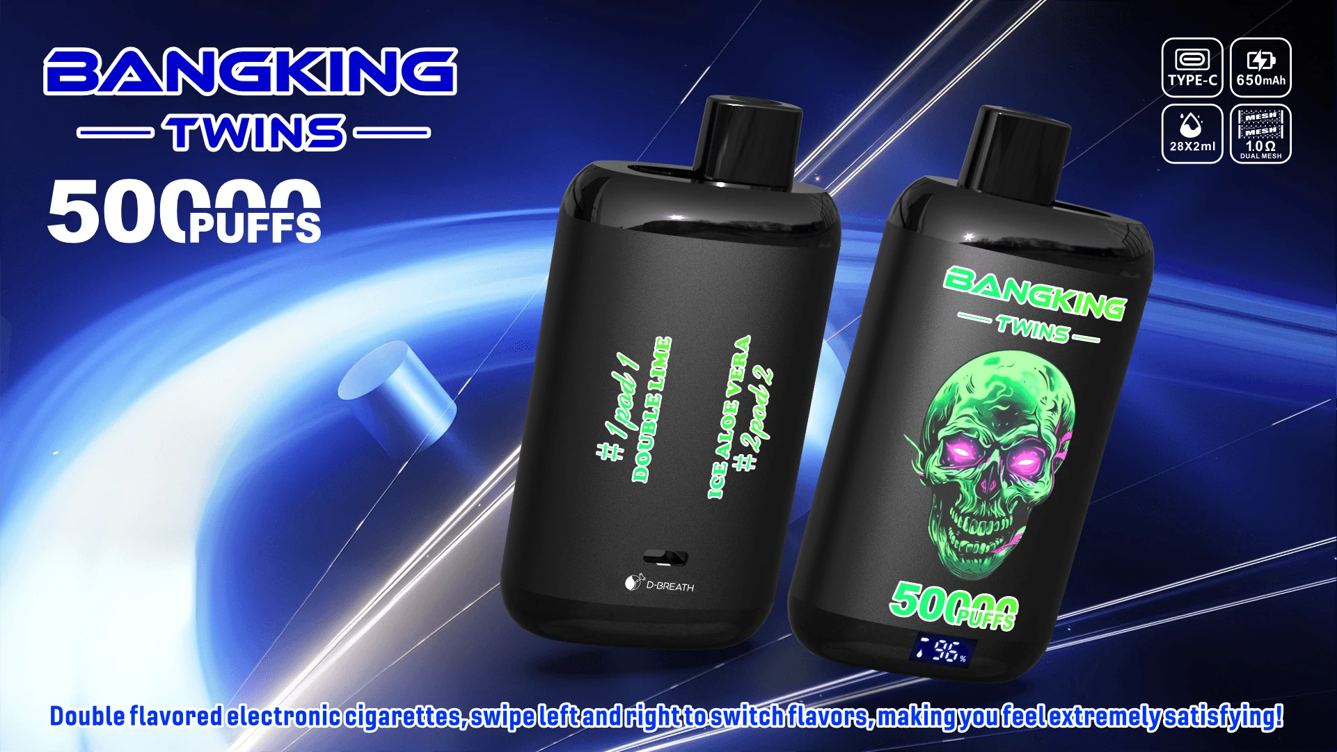 Bang King Twins 50000 50K Bouffées Vape jetable - image 11